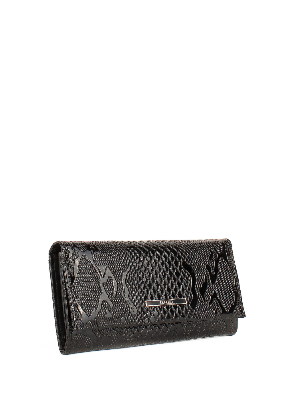 Cartera de piel italiana Negro 1071-013