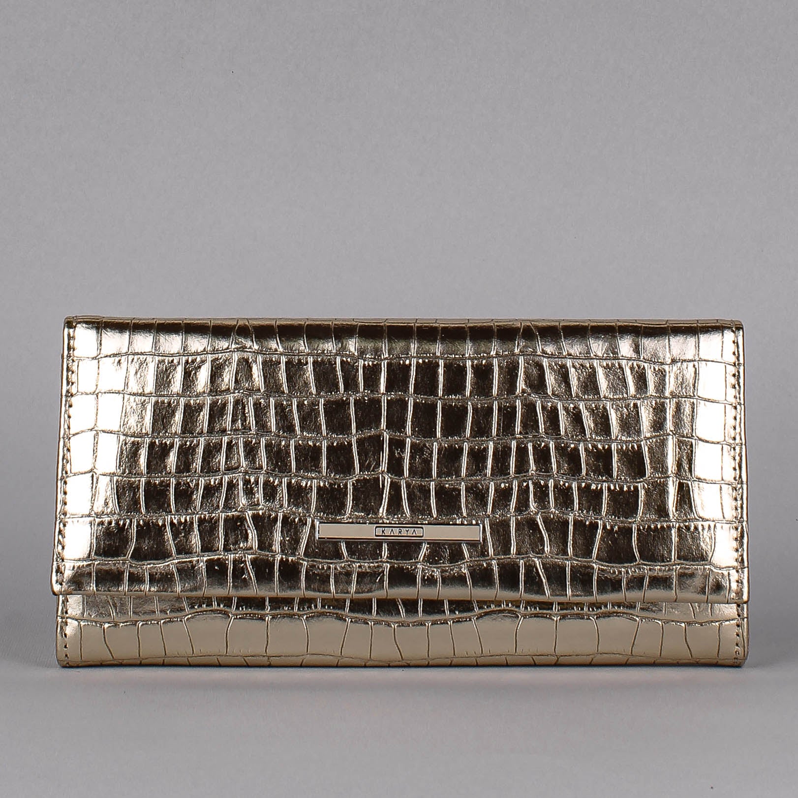 Cartera de piel italiana Amarillo 1071-066