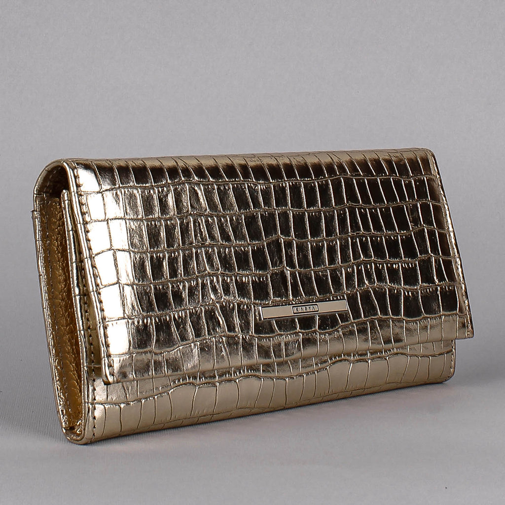 Cartera de piel italiana Amarillo 1071-066