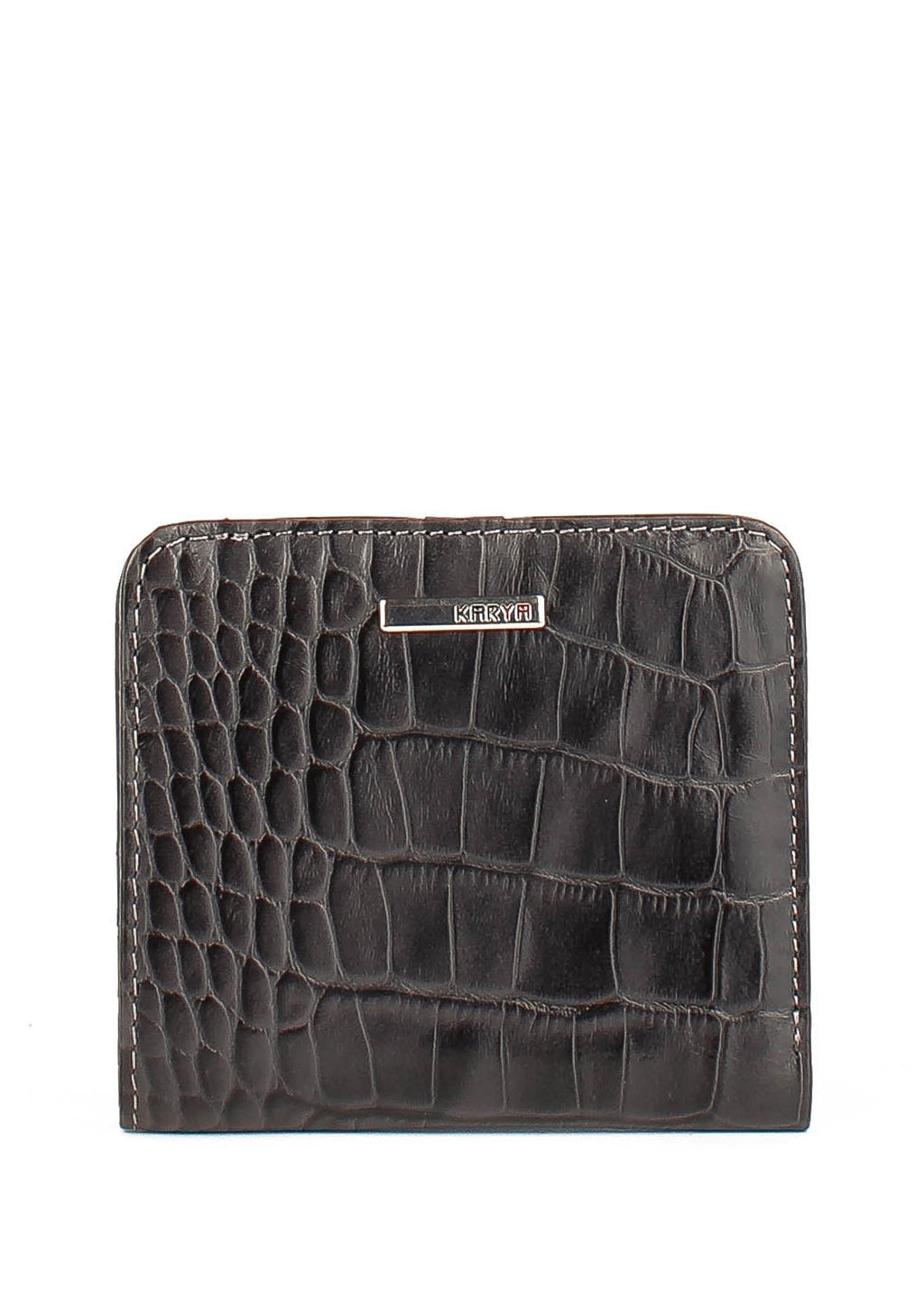 Cartera de piel italiana Gris 1208-662