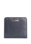 Cartera de piel italiana Azul 1208-44-52