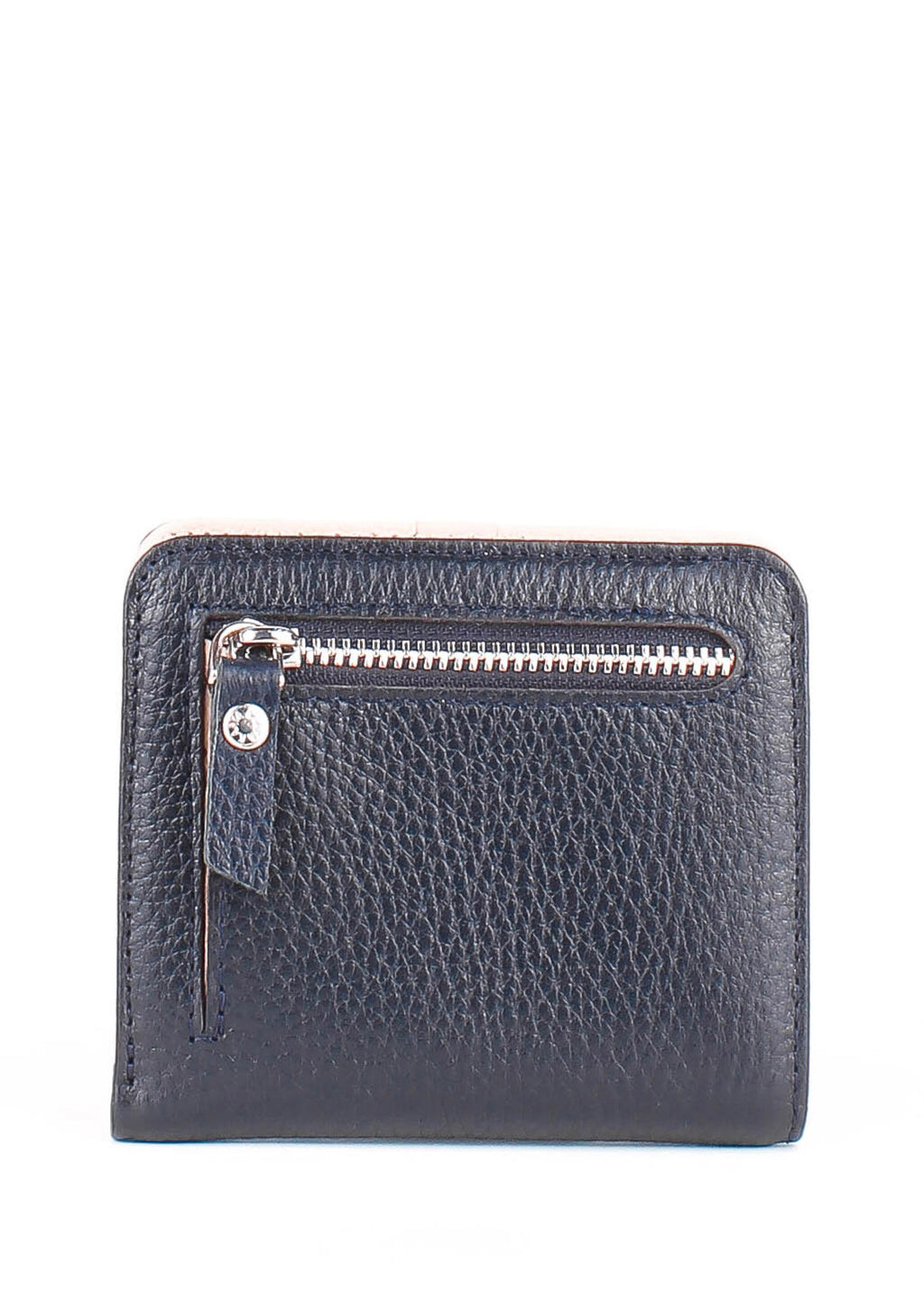 Cartera de piel italiana Azul 1208-44-52
