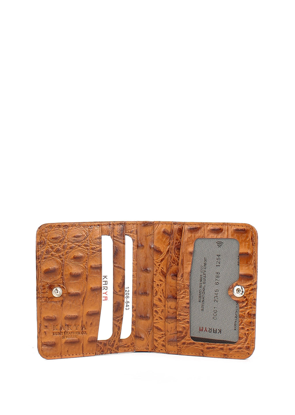 Cartera de piel italiana Rojo 1208-543