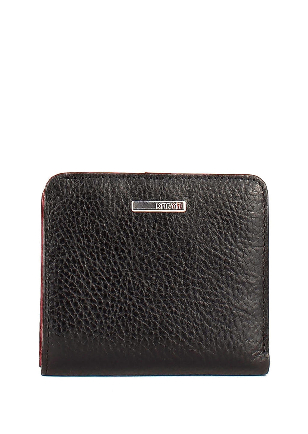 Cartera de piel italiana Negro 1208-45-618