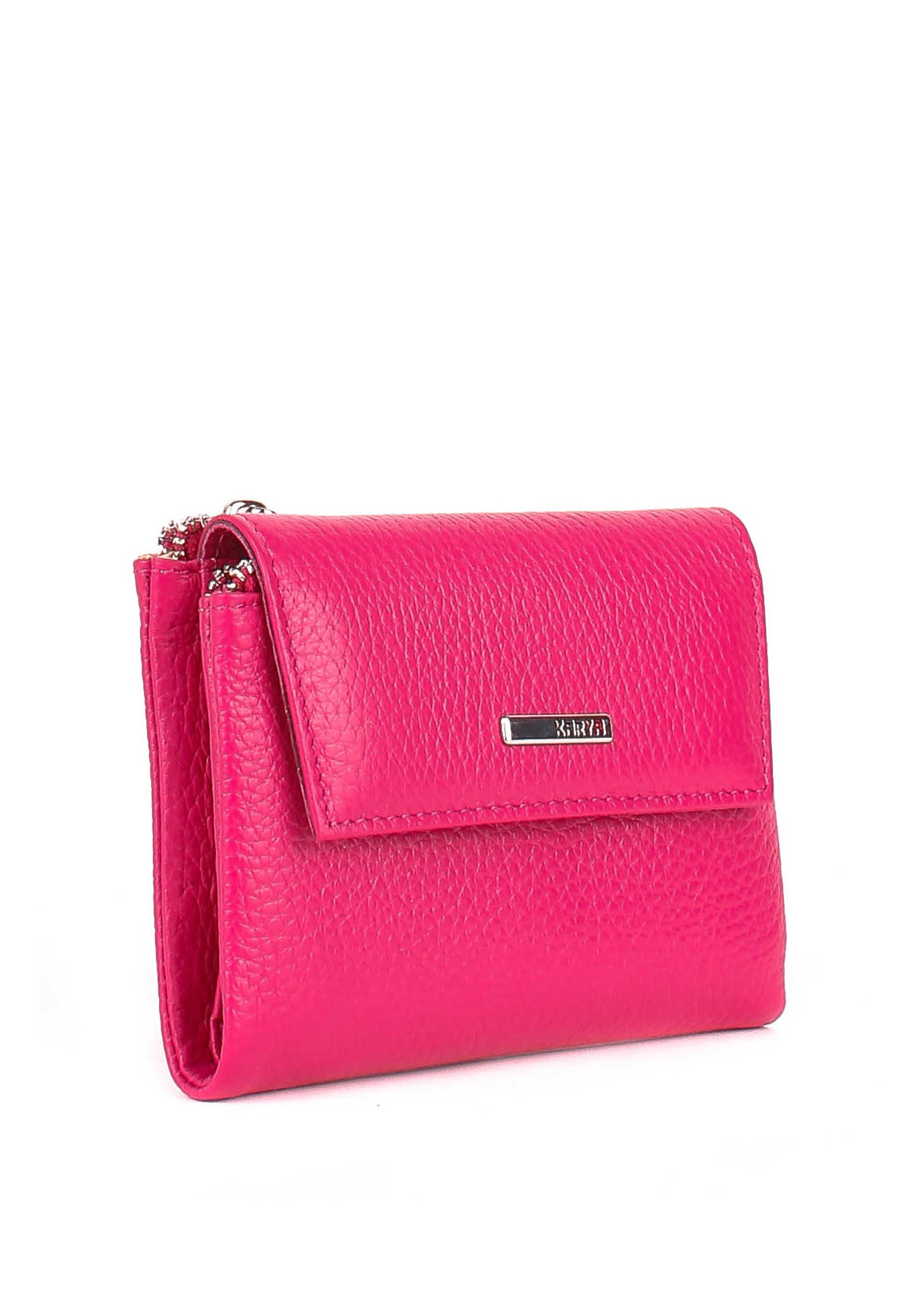 Cartera de piel italiana Rosa 1205-244