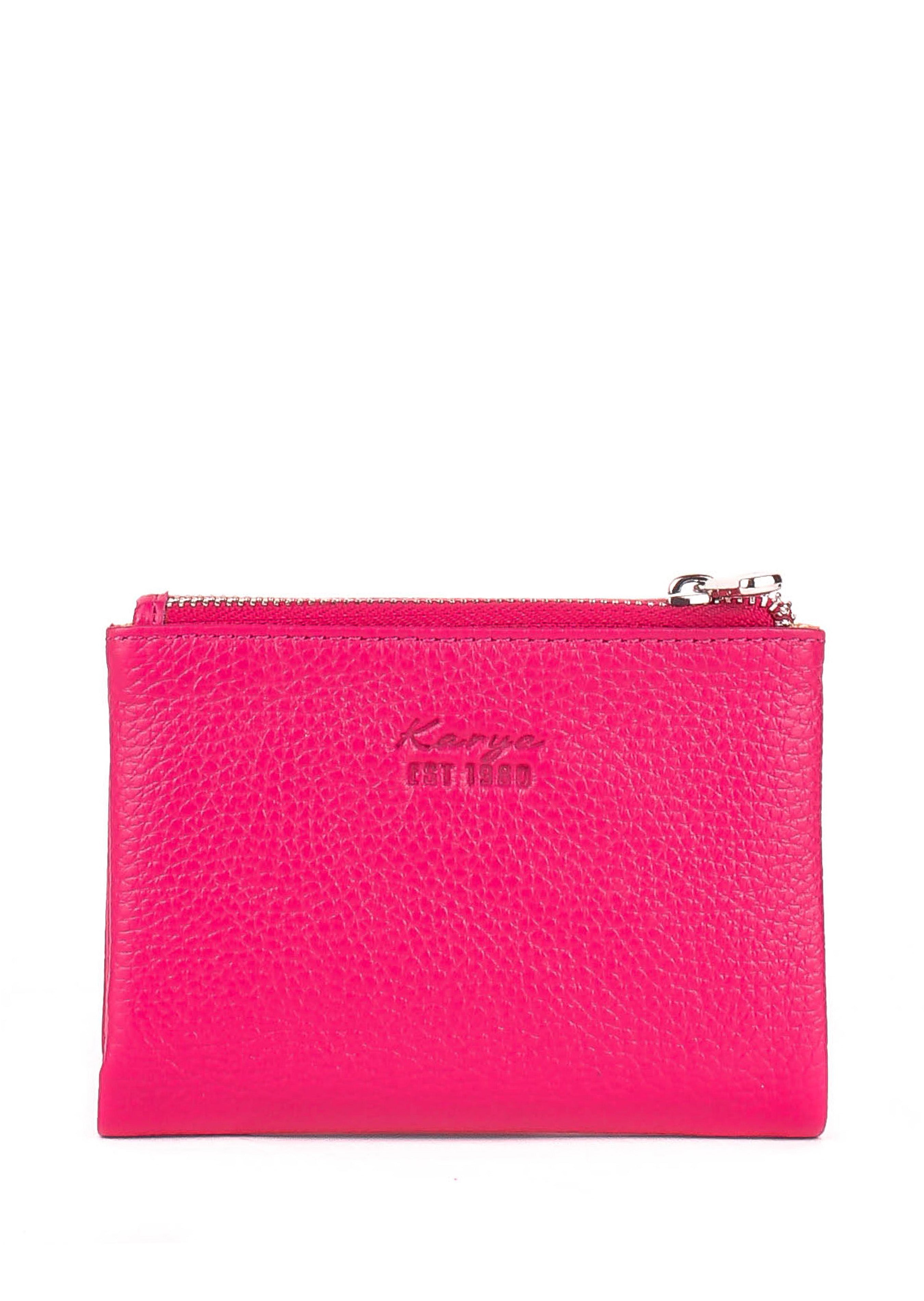 Cartera de piel italiana Rosa 1205-244