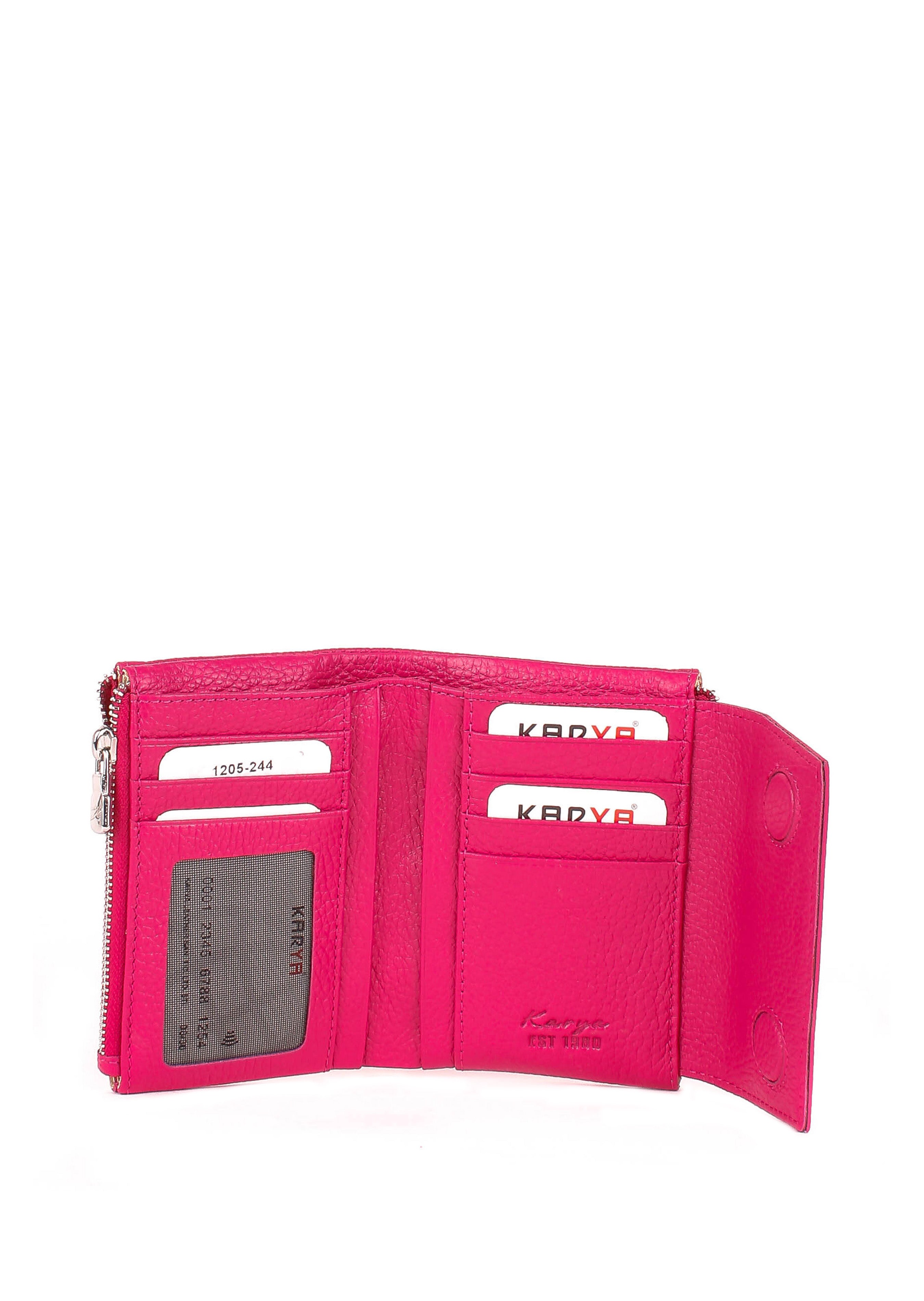 Cartera de piel italiana Rosa 1205-244