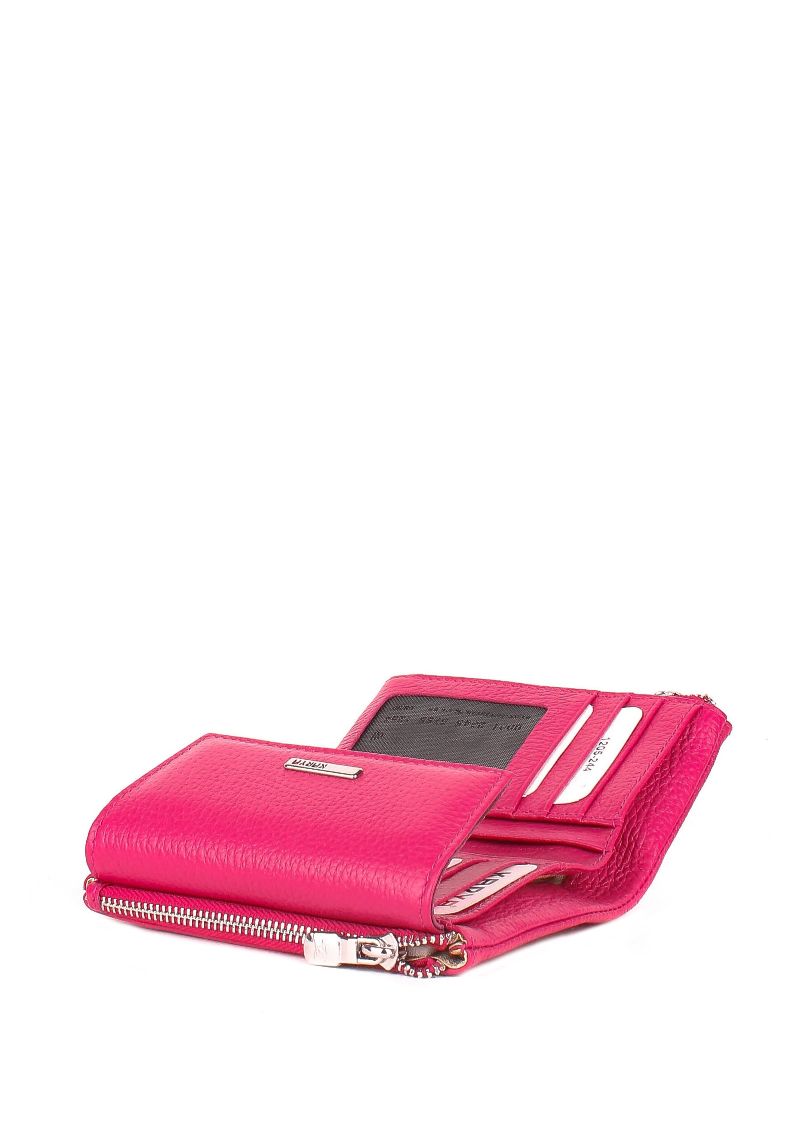 Cartera de piel italiana Rosa 1205-244