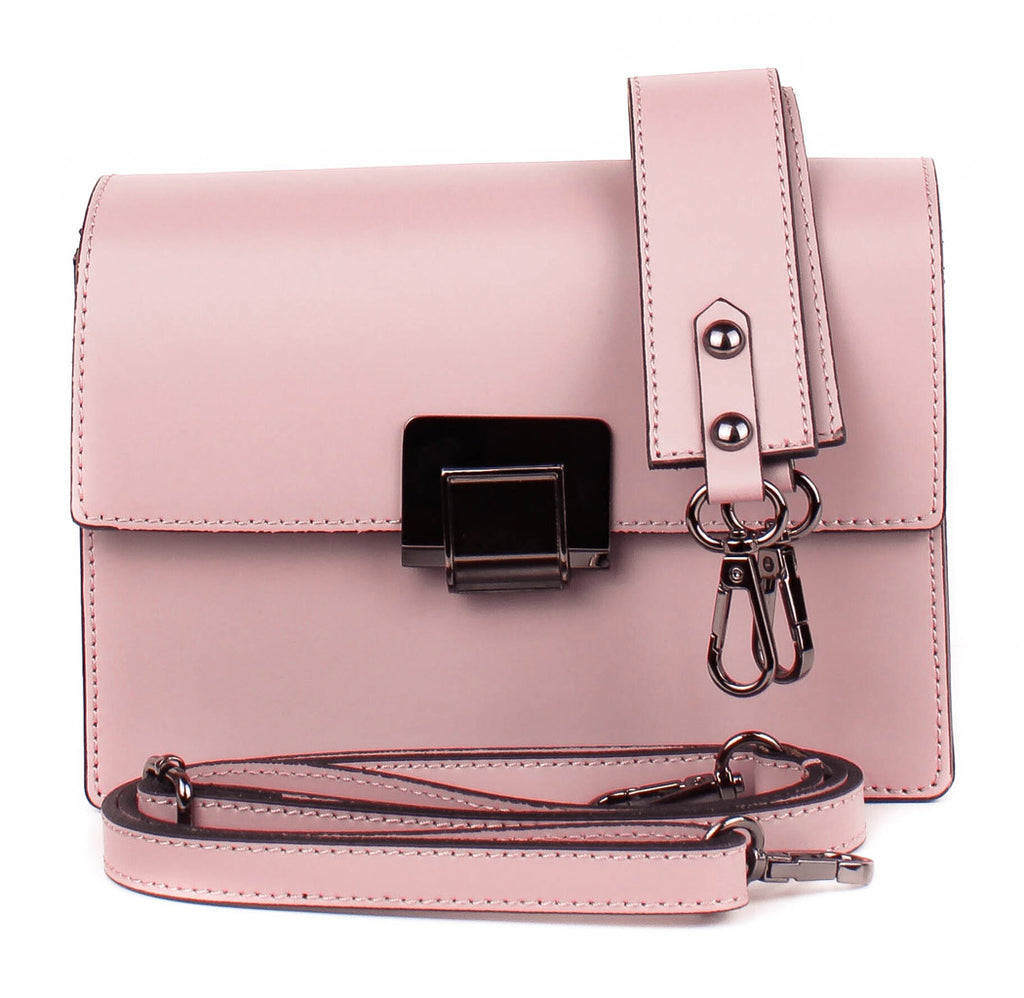 Bandolera de piel italiana Polvoriento 4701-28-31