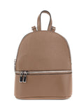 Mochila de piel italiana Gris, Marrón 1288-104-32