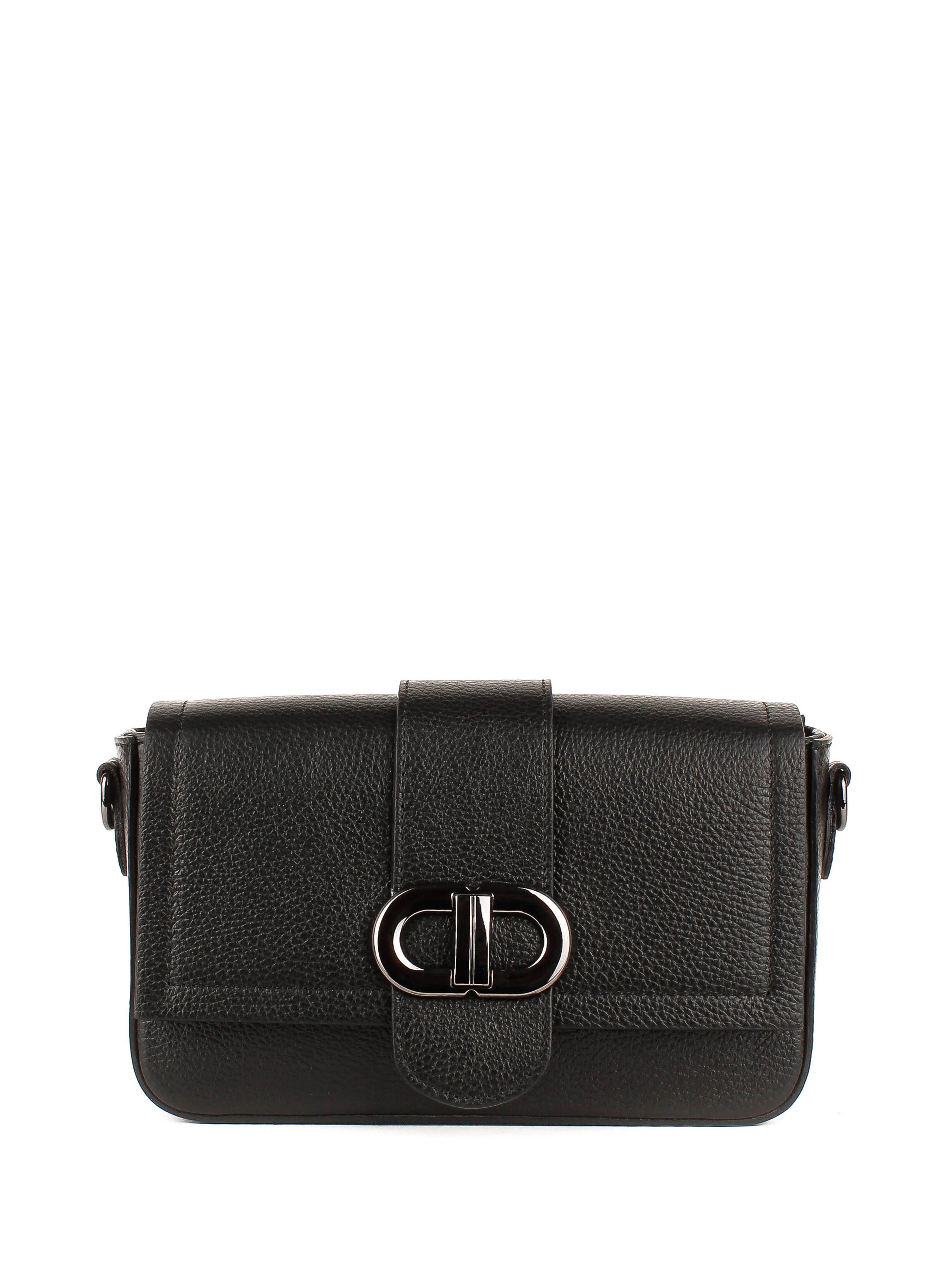 Bandolera de piel italiana Negro 5833-05-32