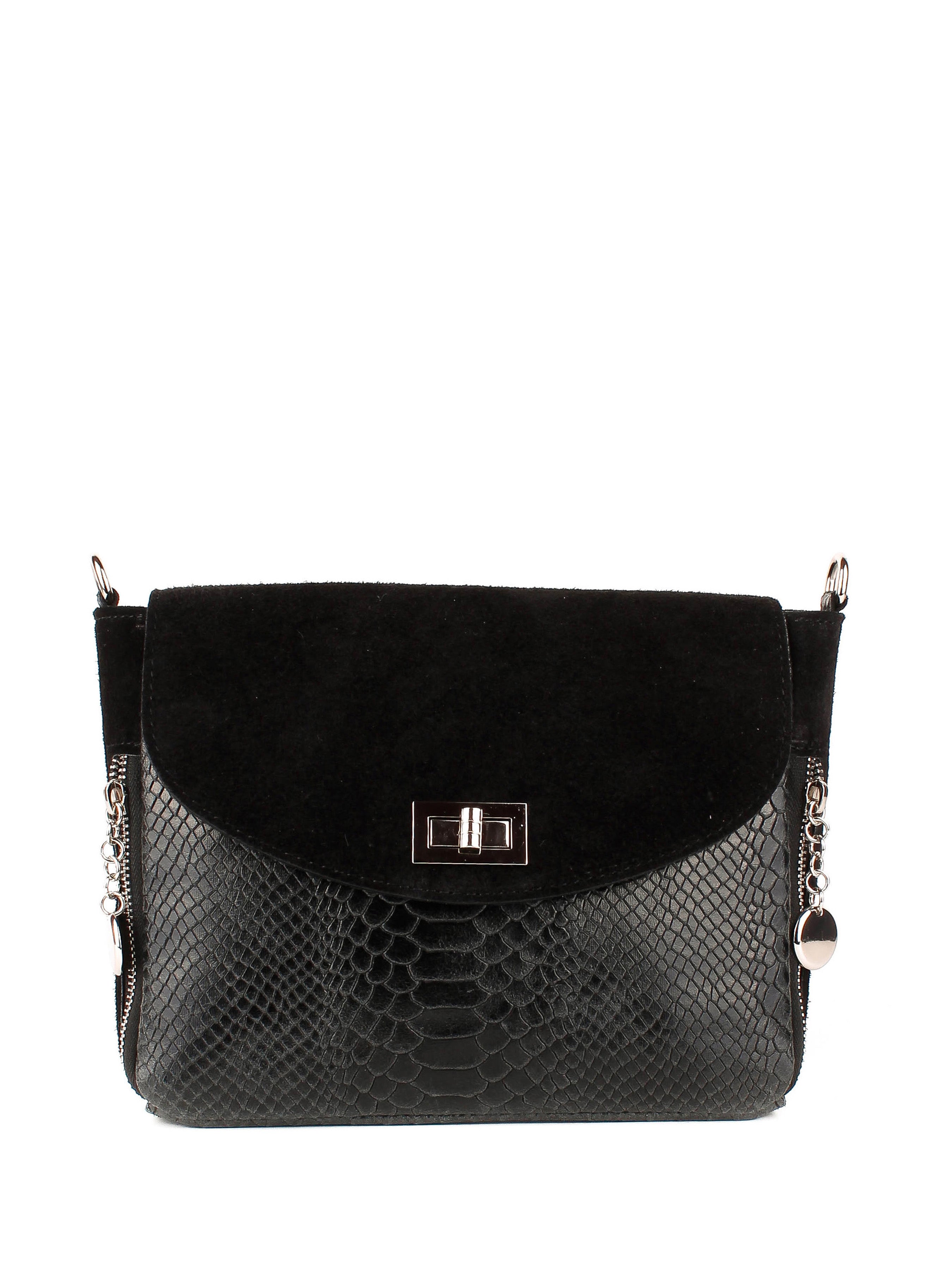 Bandolera de piel italiana Negro 6255-05-48