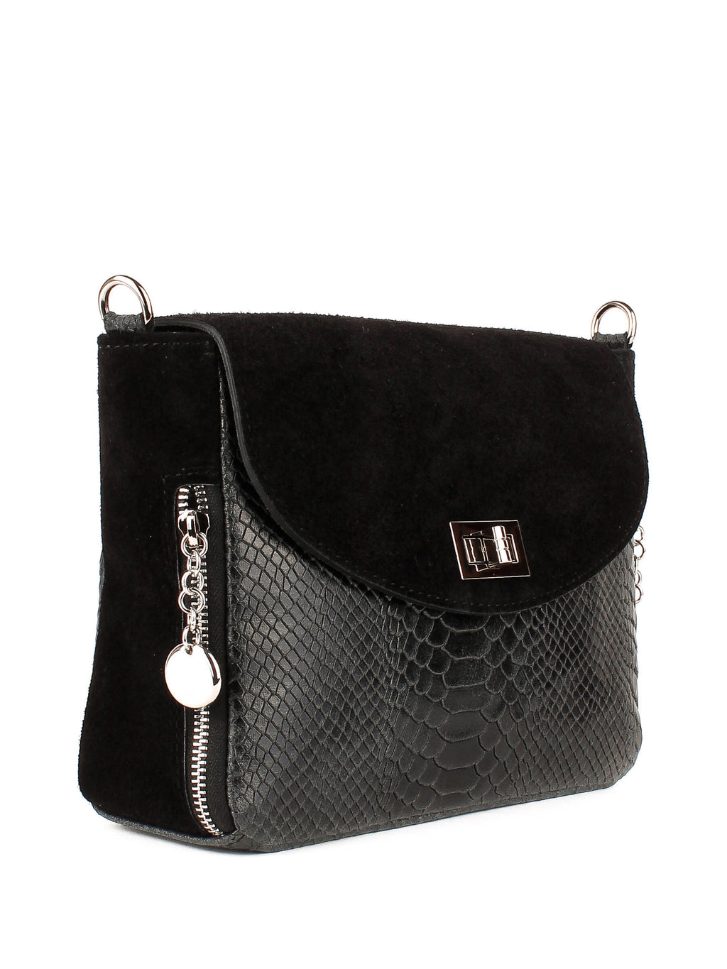 Bandolera de piel italiana Negro 6255-05-48