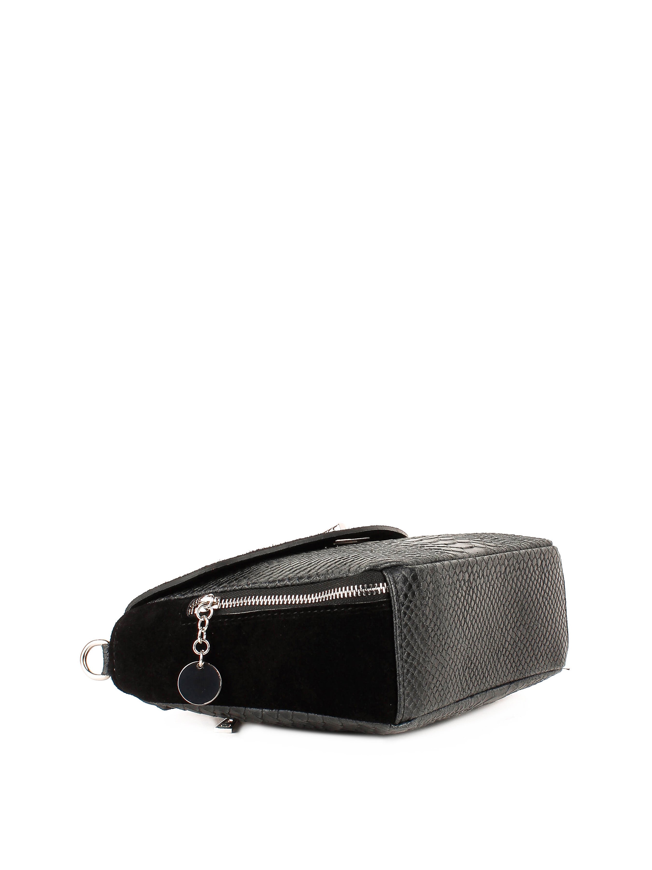 Bandolera de piel italiana Negro 6255-05-48