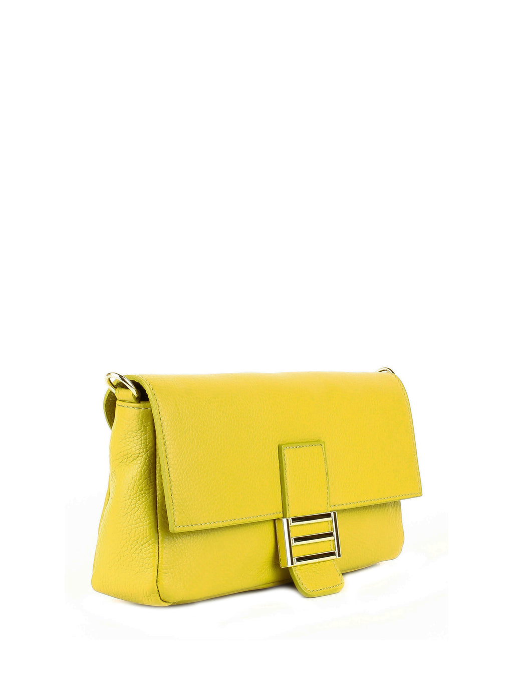 Bandolera de piel italiana Amarillo 4444-55-32