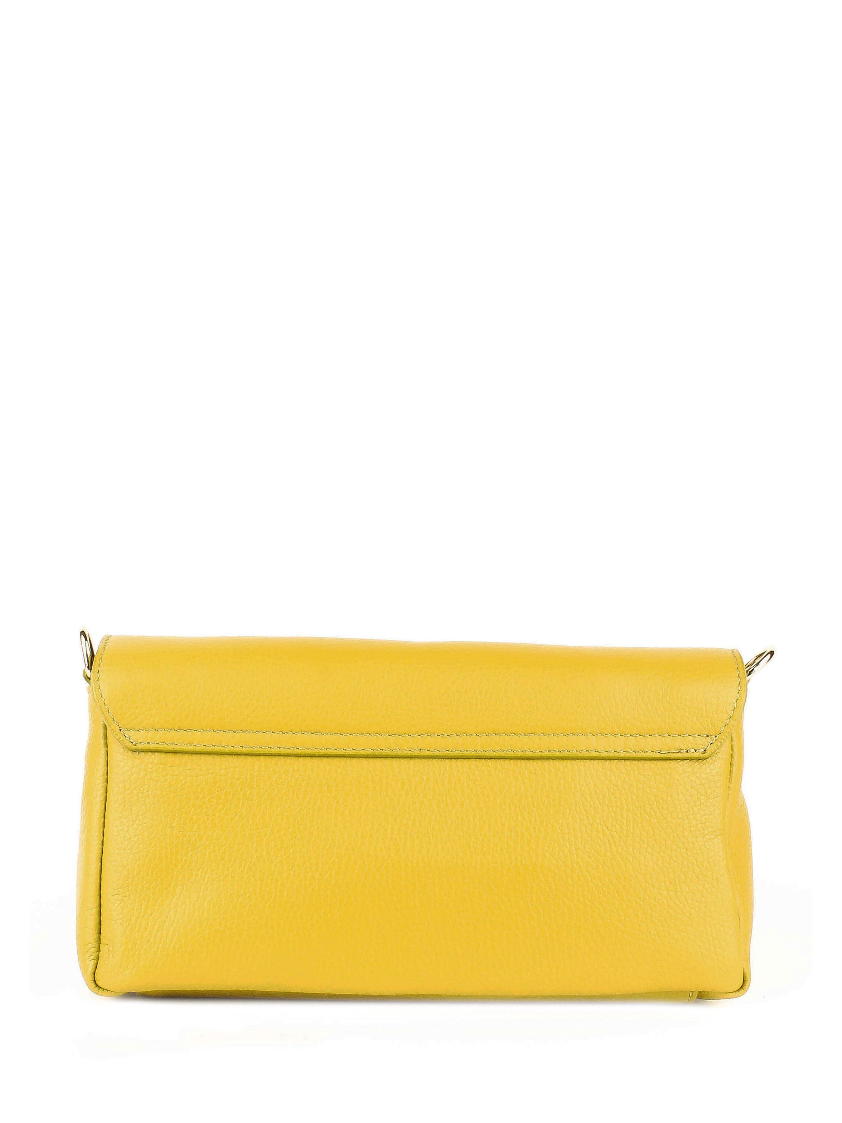 Bandolera de piel italiana Amarillo 4444-55-32