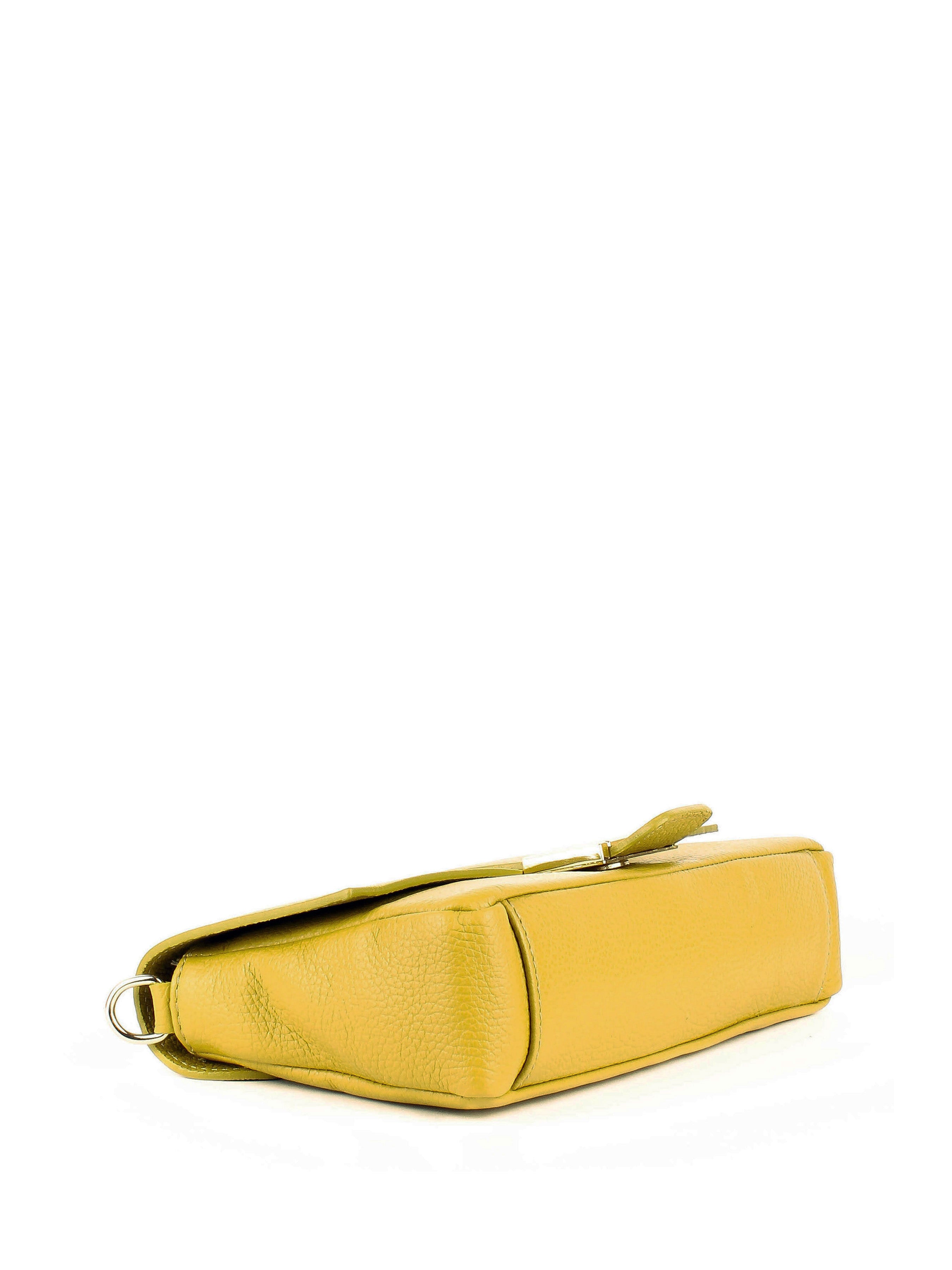 Bandolera de piel italiana Amarillo 4444-55-32
