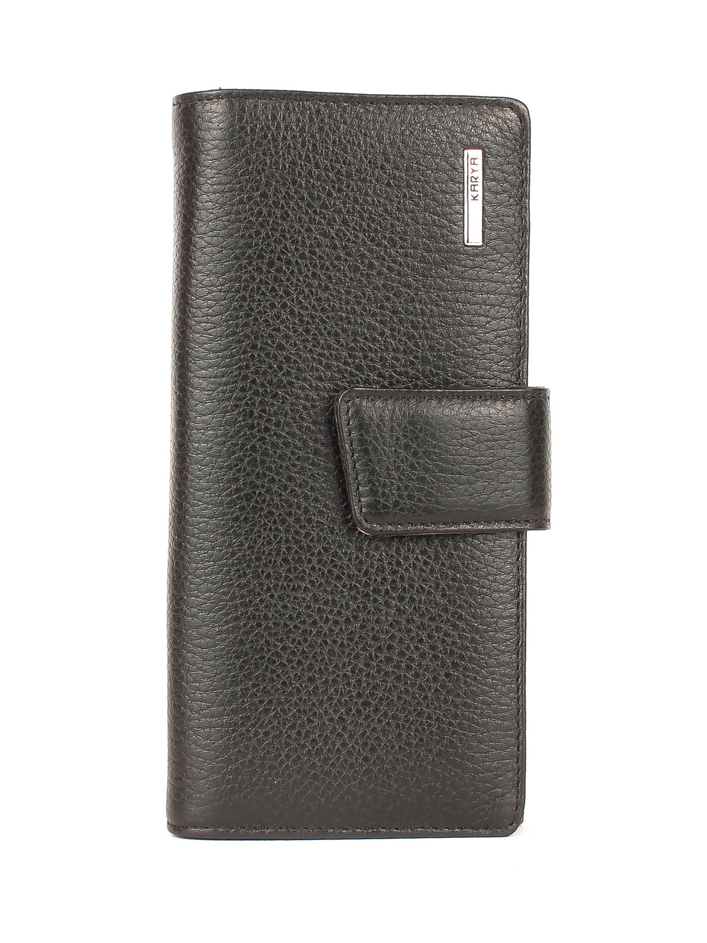 Cartera de piel italiana Negro 1184-45-46