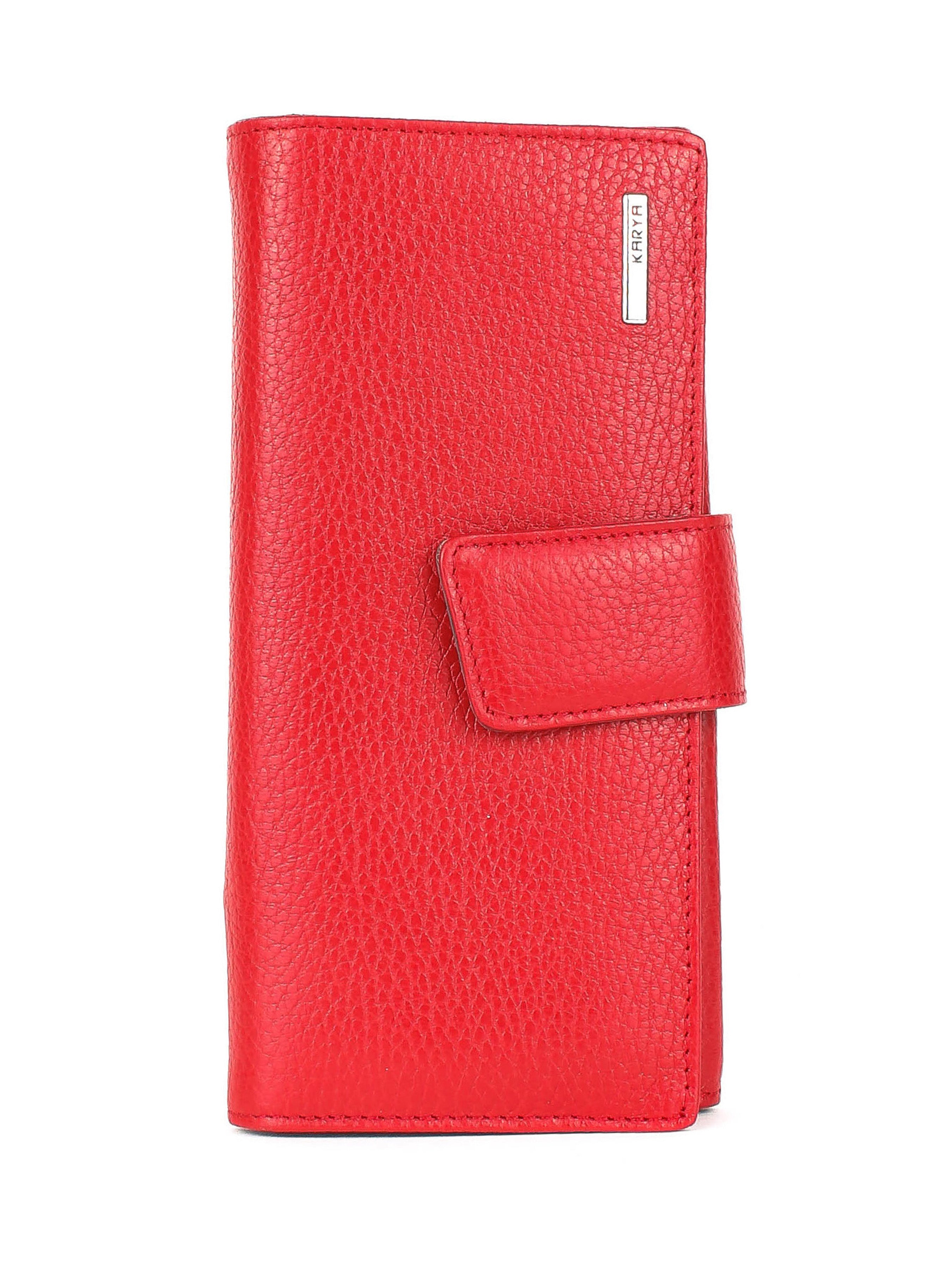 Cartera de piel italiana Rojo 1184-46-45
