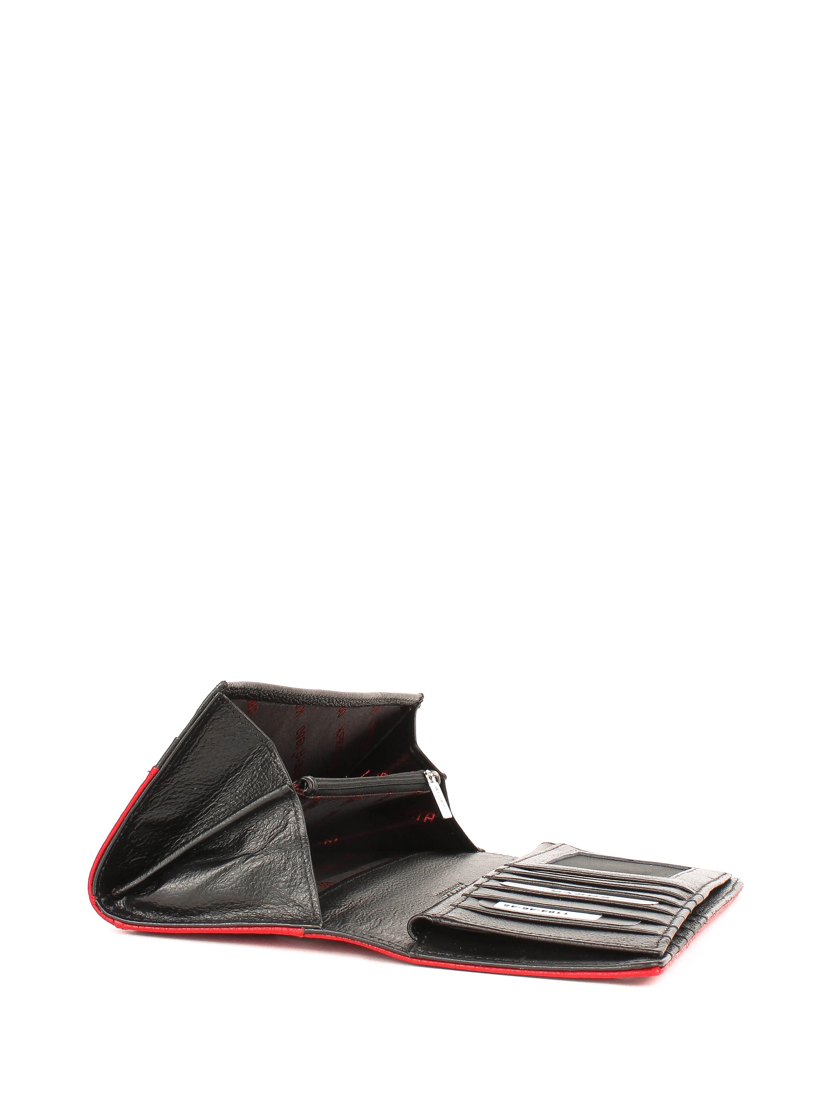 Cartera de piel italiana Rojo 1184-46-45