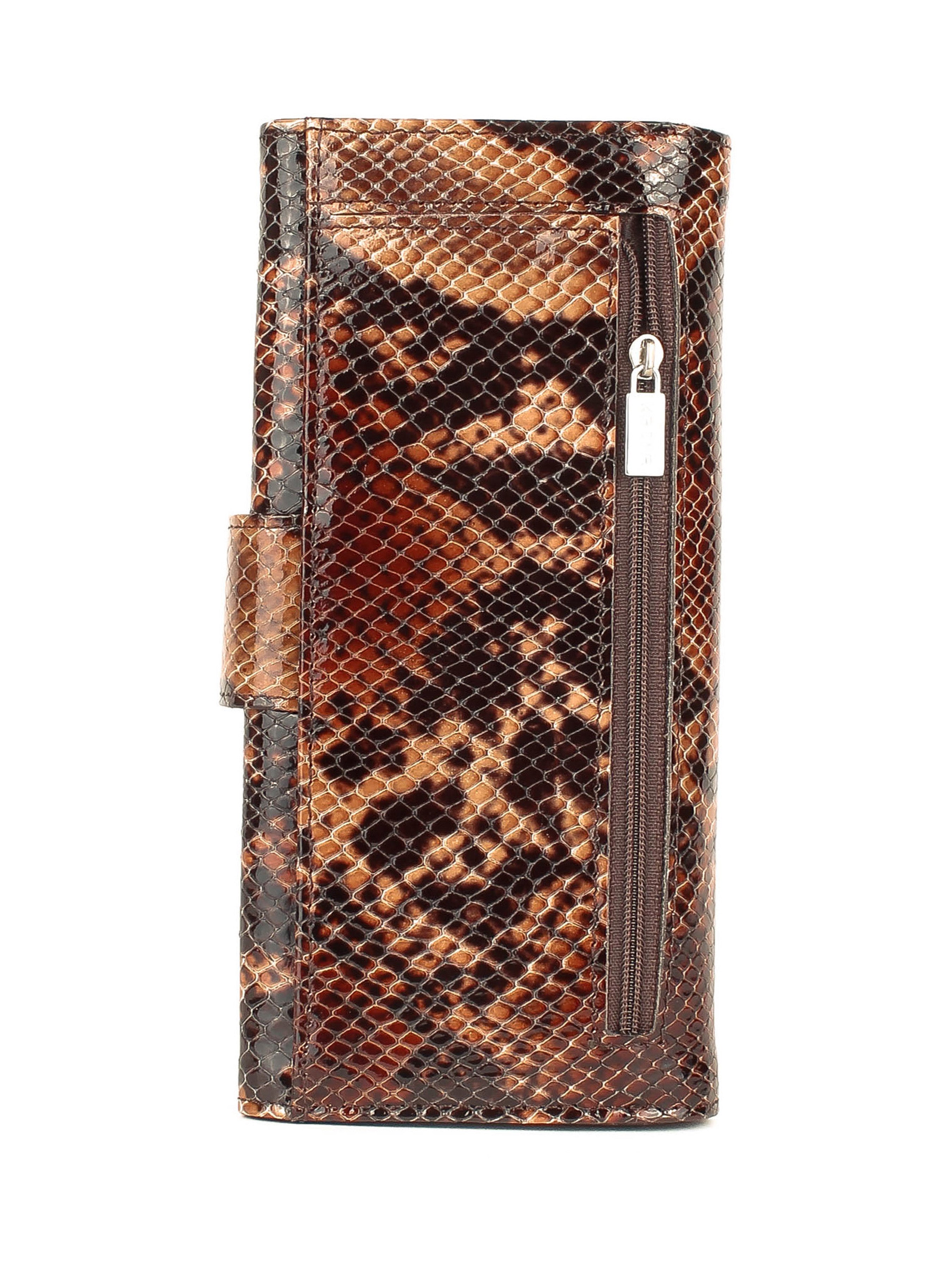 Cartera de piel italiana Marrón 1184-512