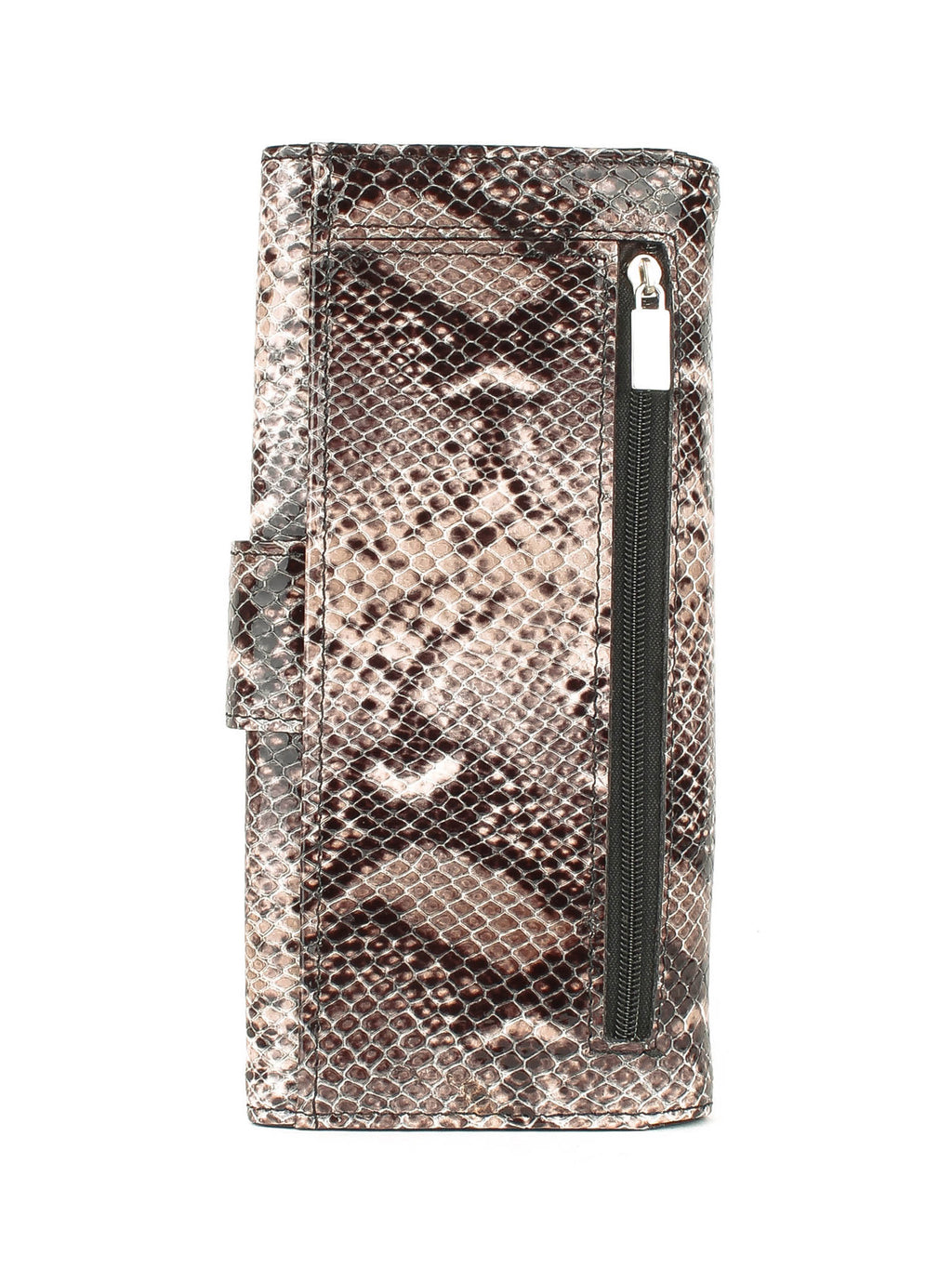 Cartera de piel italiana Gris 1184-541
