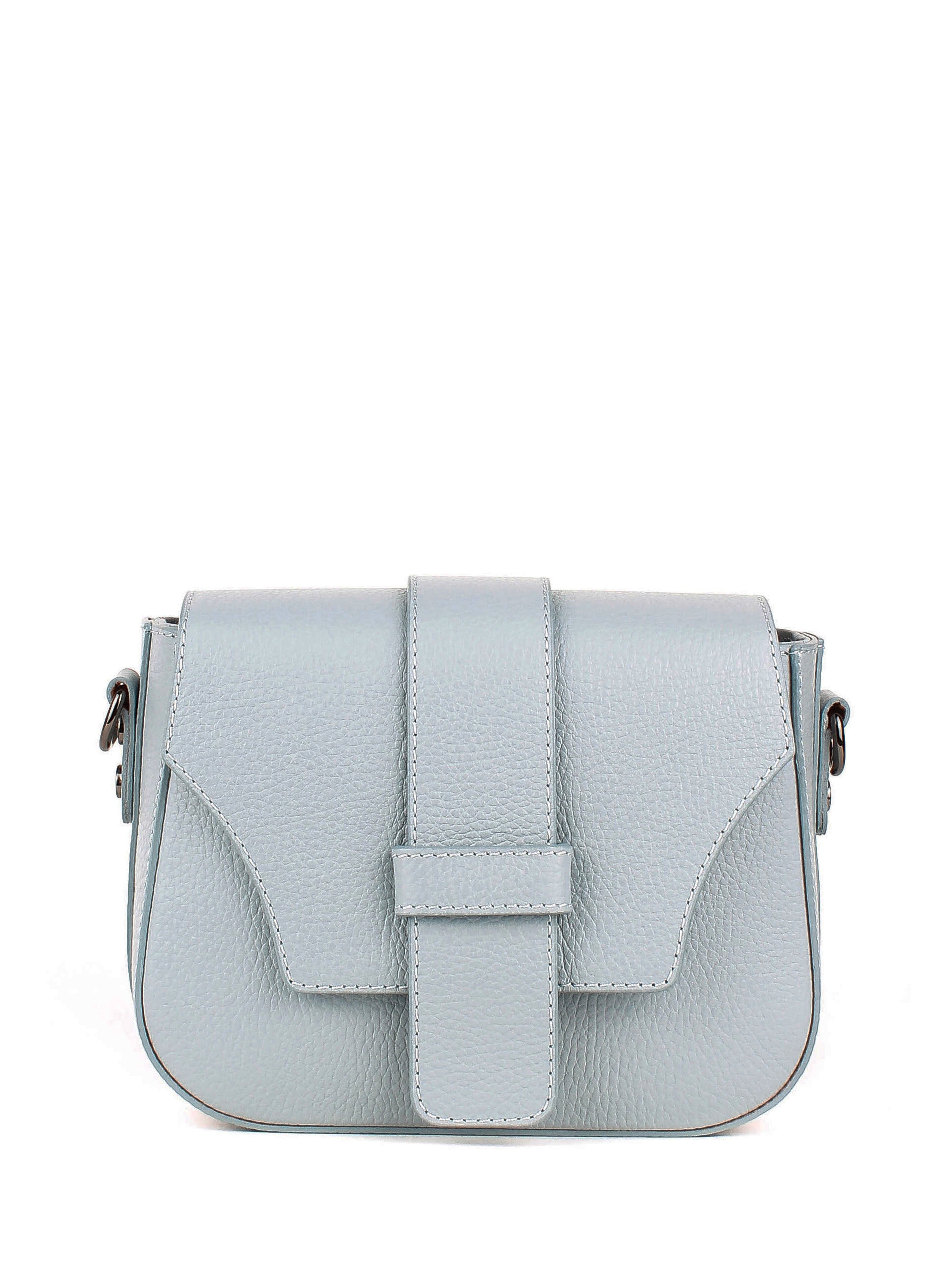 Bandolera de piel italiana Блакитний 3080-17-32