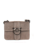 Bandolera de piel italiana Gris 1710-27-35