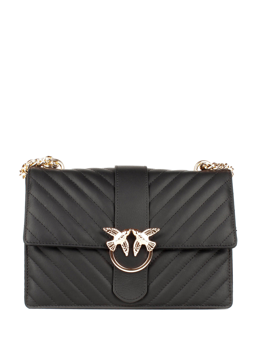 Bandolera de piel italiana Negro 1730-05-37