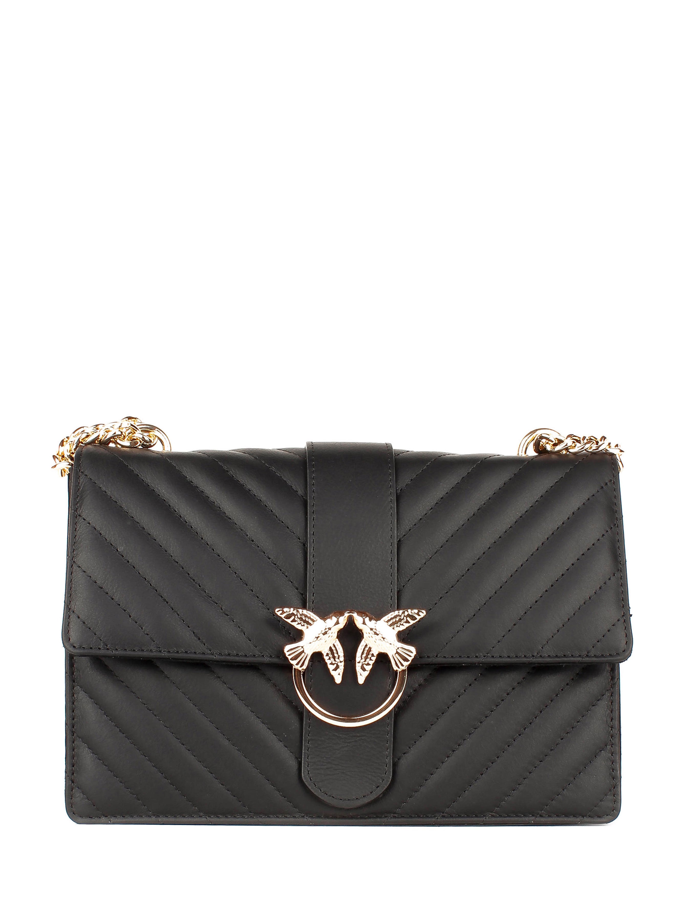 Bandolera de piel italiana Negro 1730-05-37