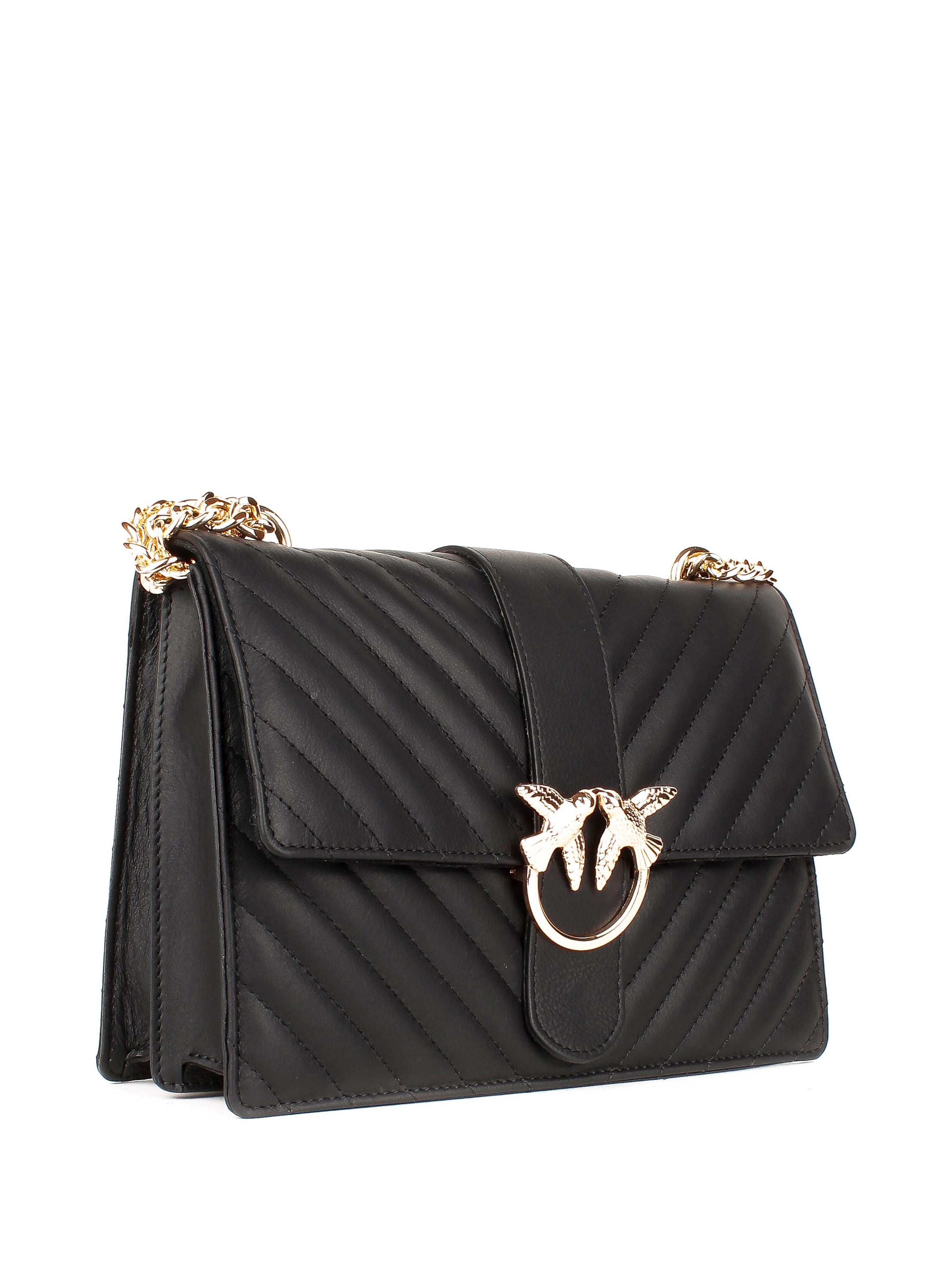 Bandolera de piel italiana Negro 1730-05-37