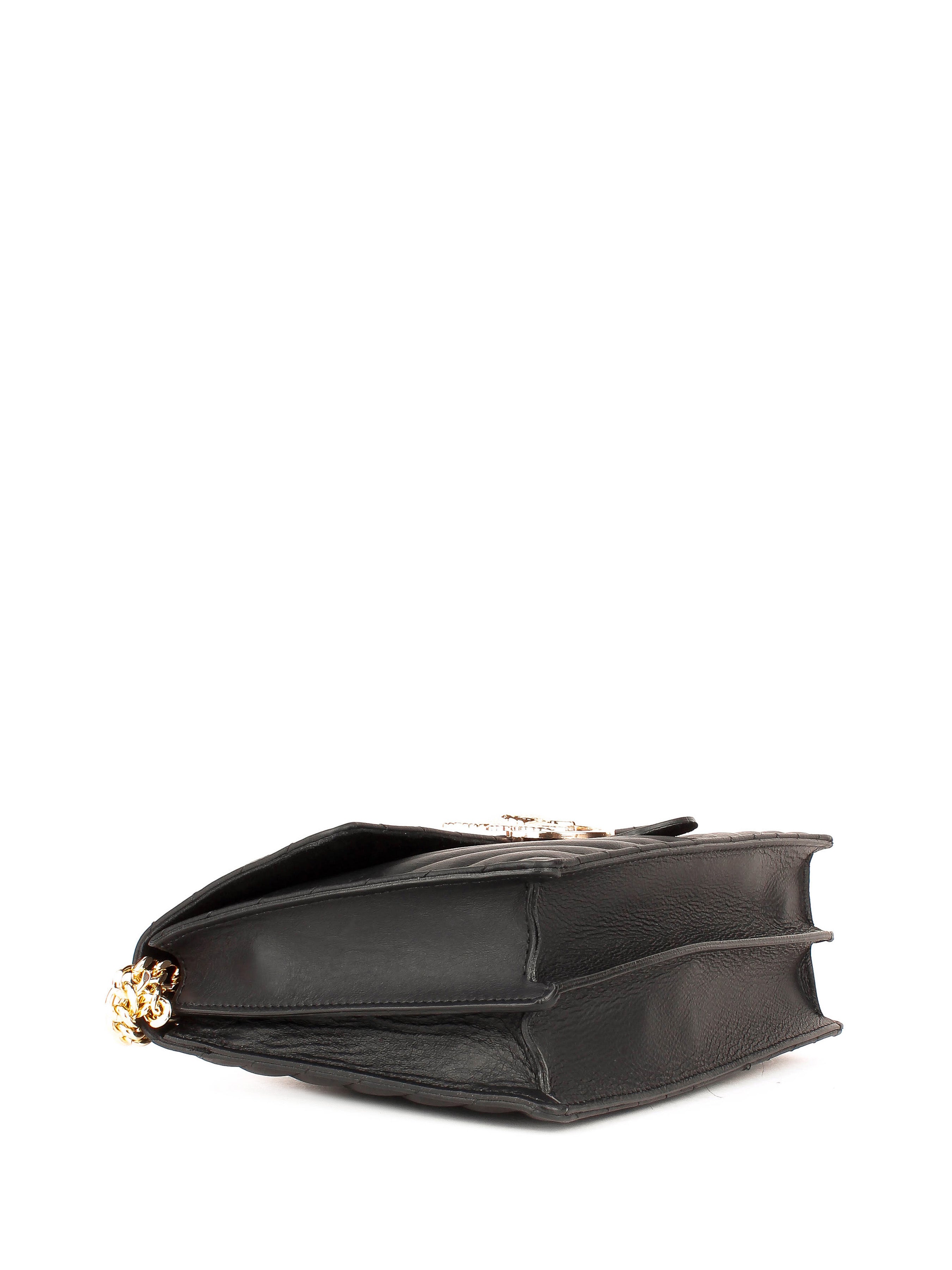 Bandolera de piel italiana Negro 1730-05-37