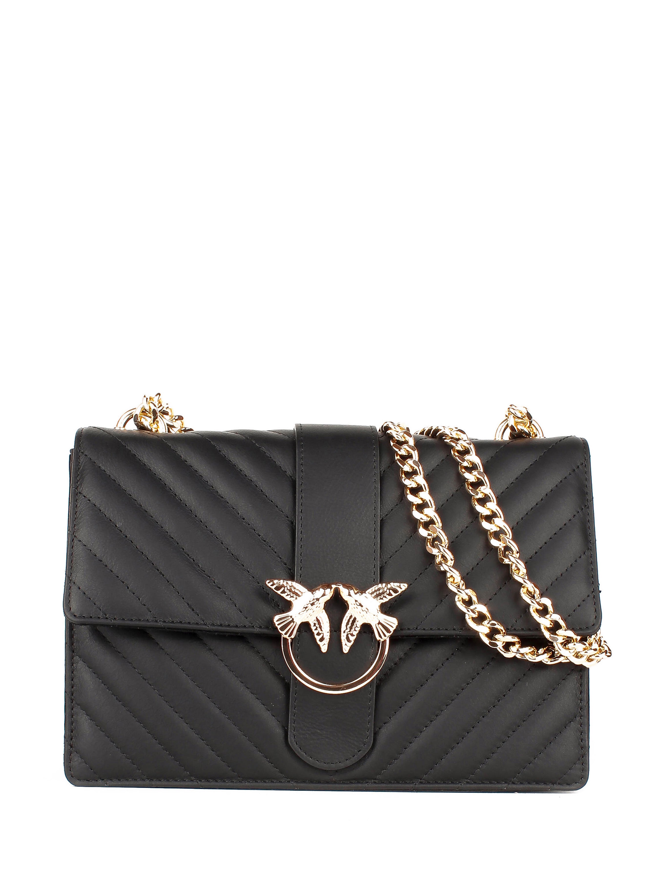 Bandolera de piel italiana Negro 1730-05-37