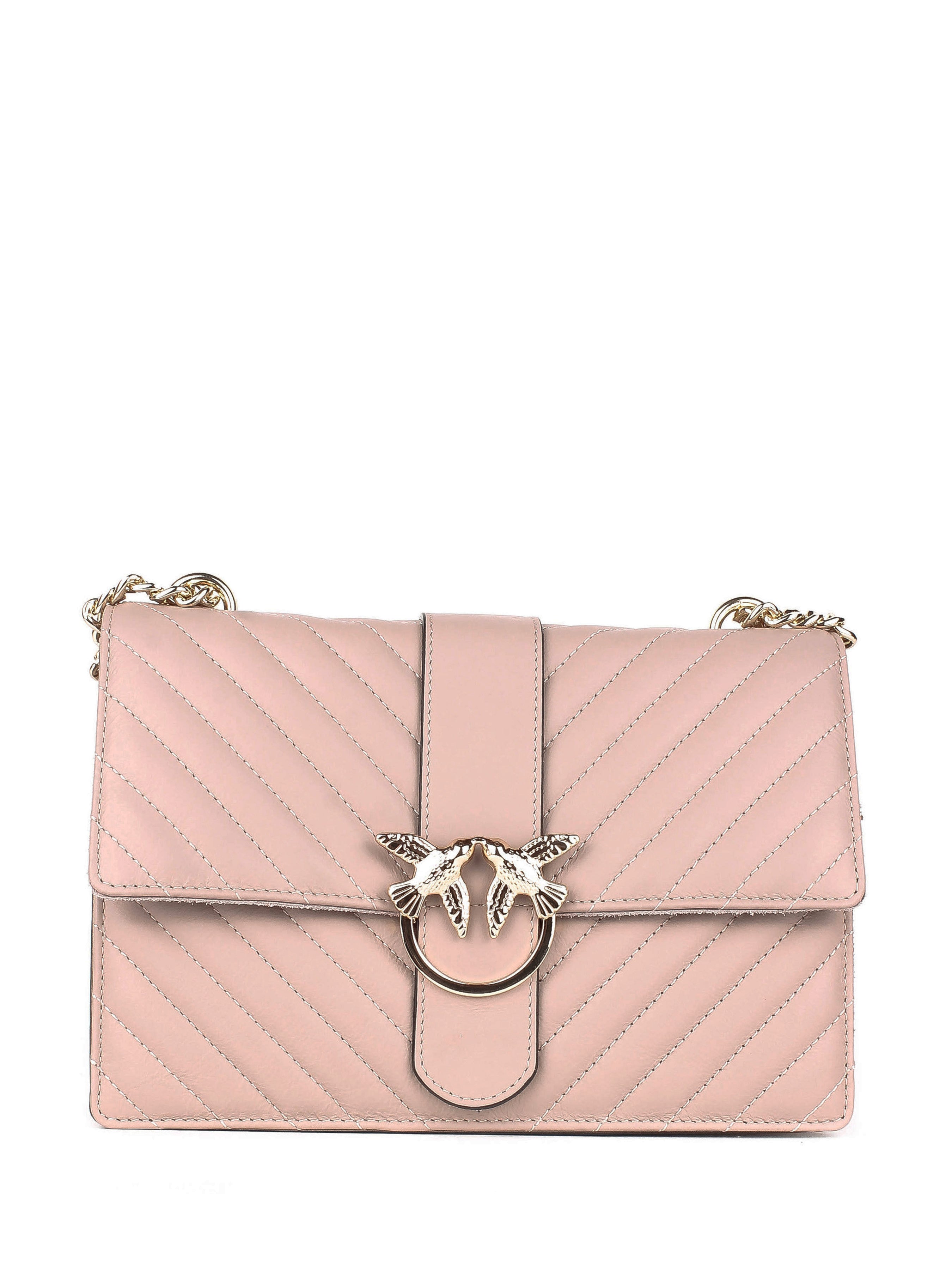 Bandolera de piel italiana Gris 1730-52-37