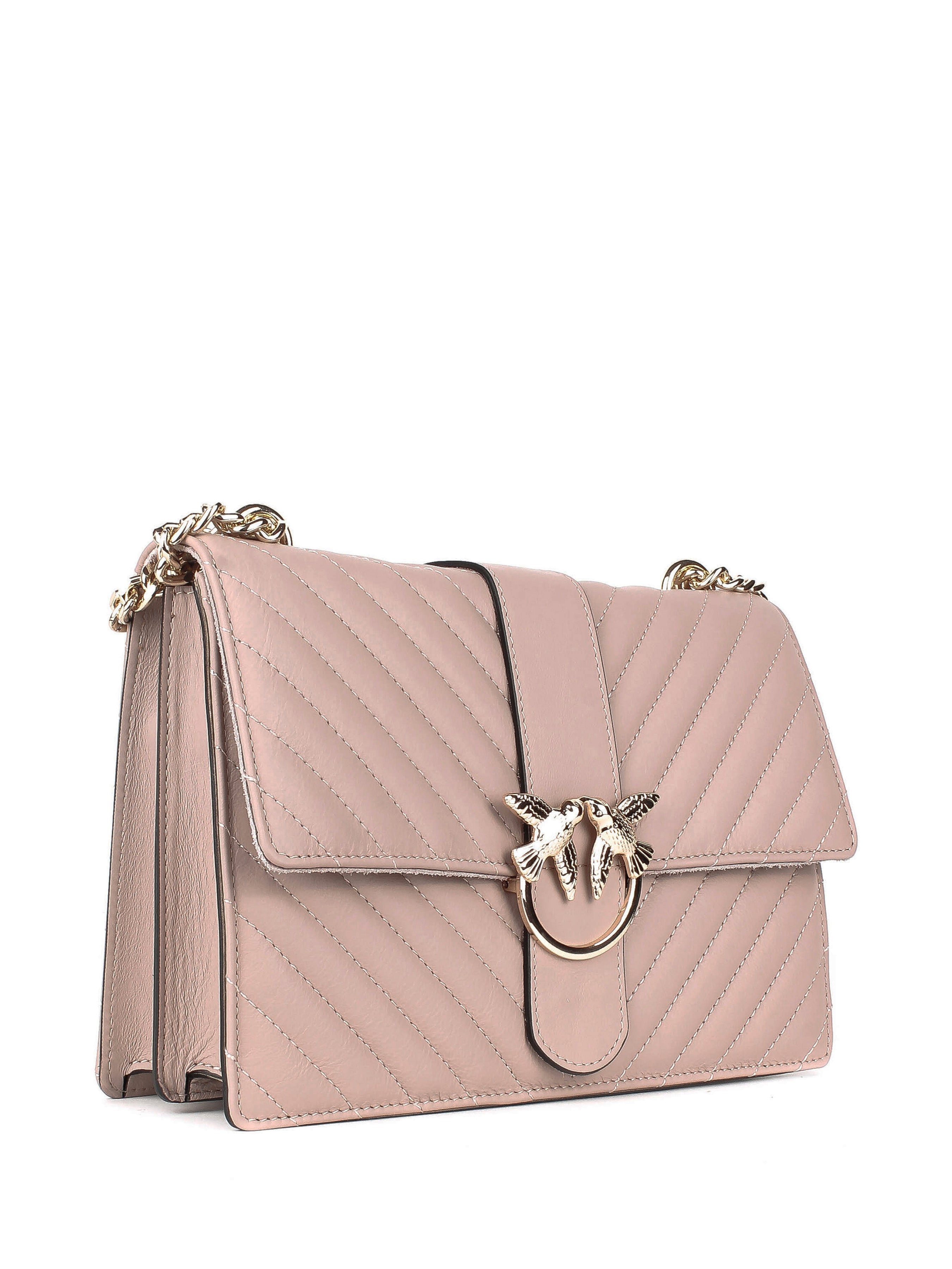 Bandolera de piel italiana Gris 1730-52-37