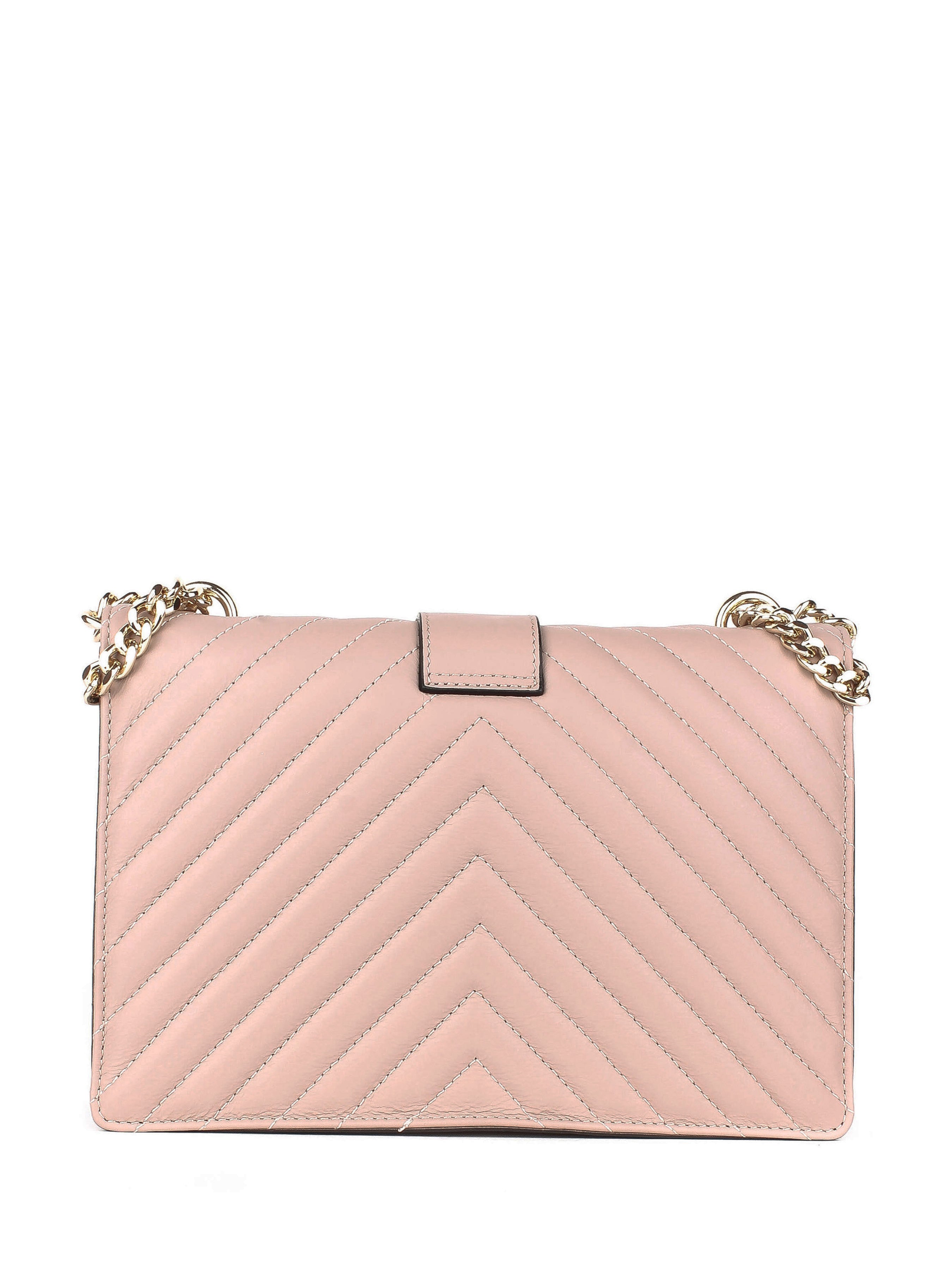 Bandolera de piel italiana Gris 1730-52-37