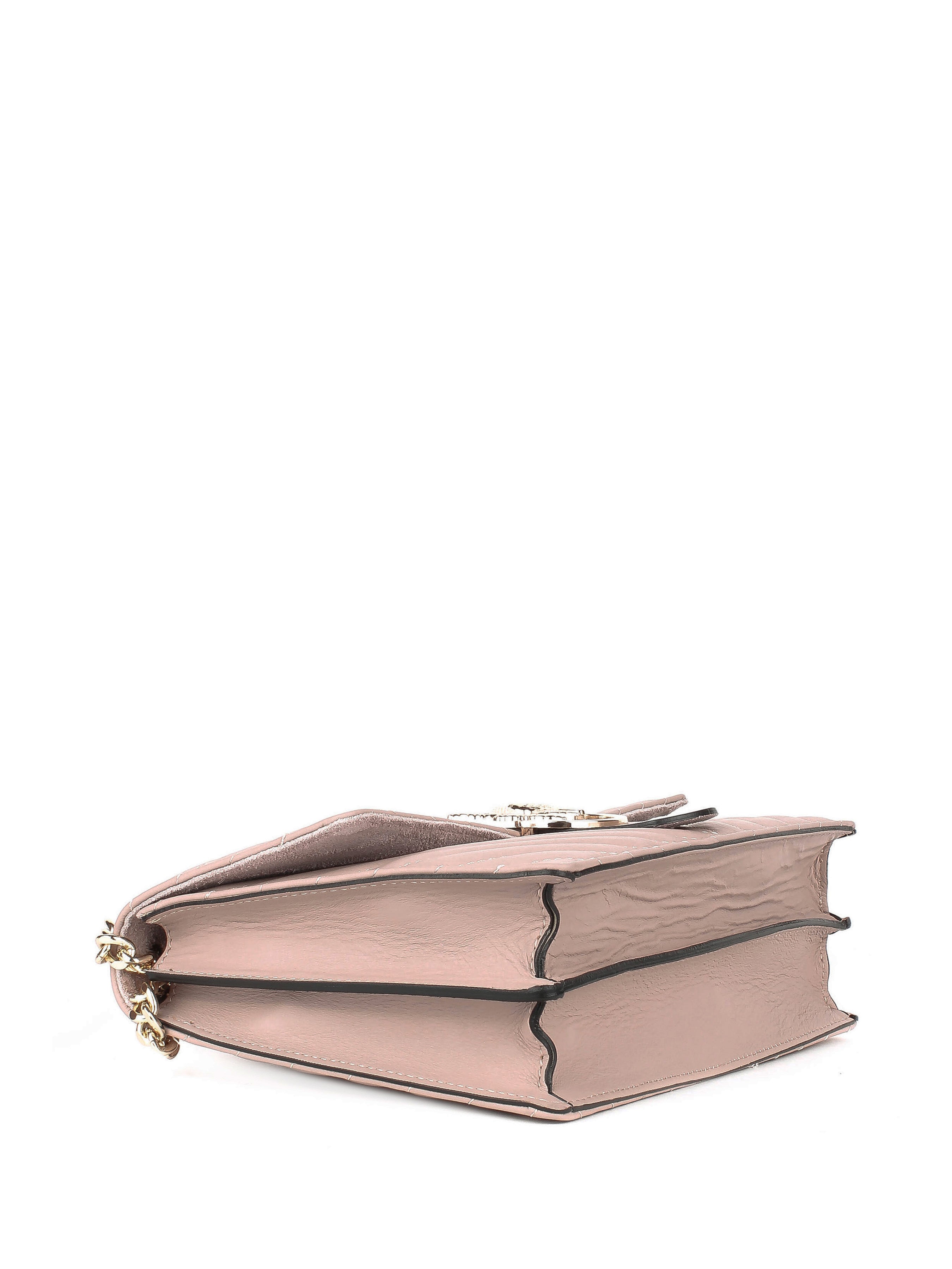 Bandolera de piel italiana Gris 1730-52-37