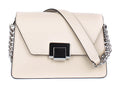 Bandolera de piel italiana Beige 1803-11-31