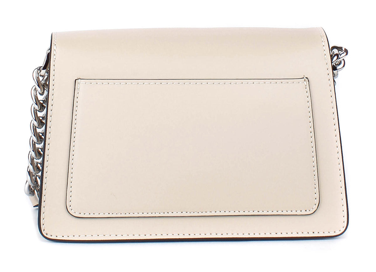 Bandolera de piel italiana Beige 1803-11-31