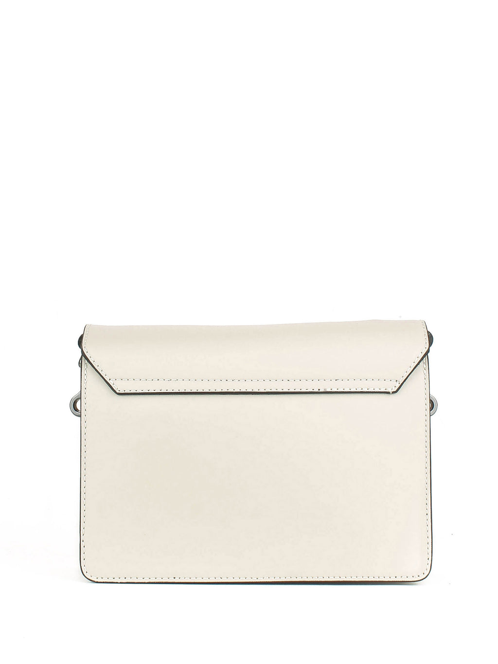 Bandolera de piel italiana Gris, Beige 6624-98-31