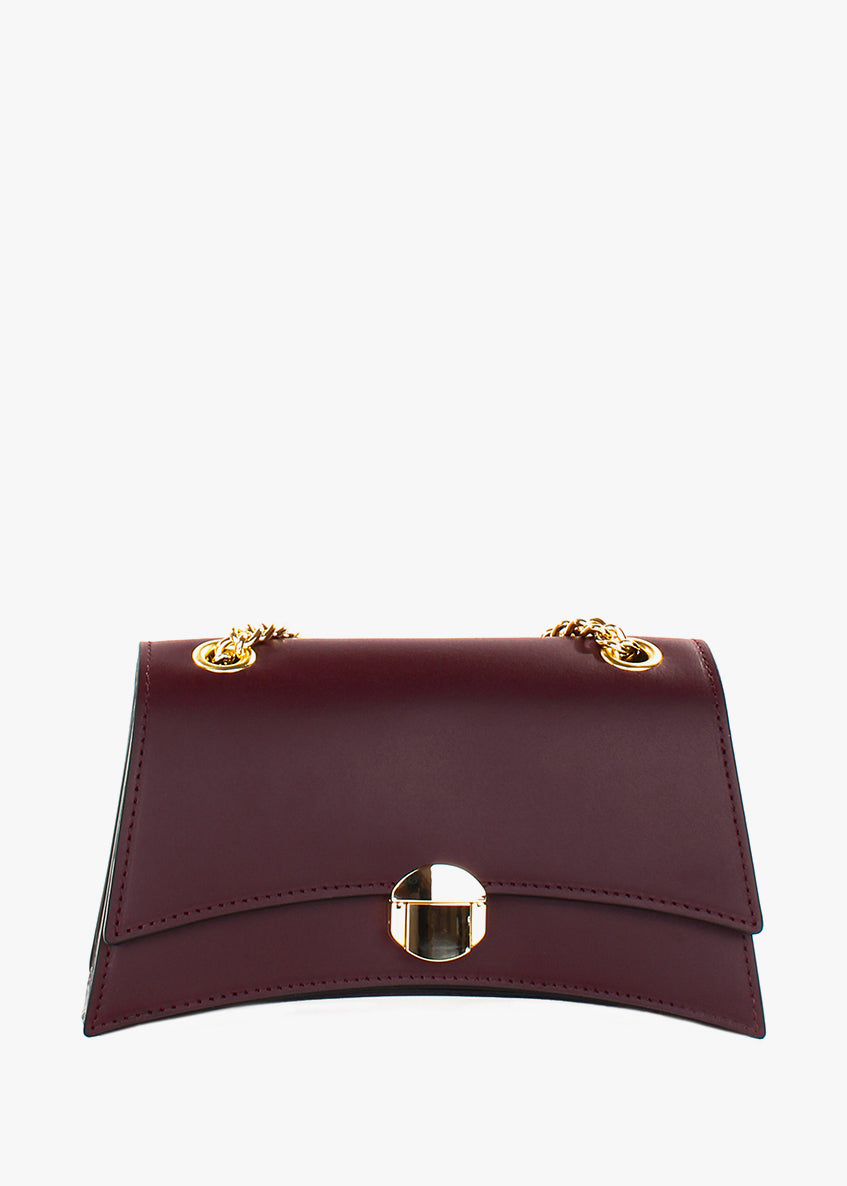 Bandolera de piel italiana Borgoña 4230-103-31