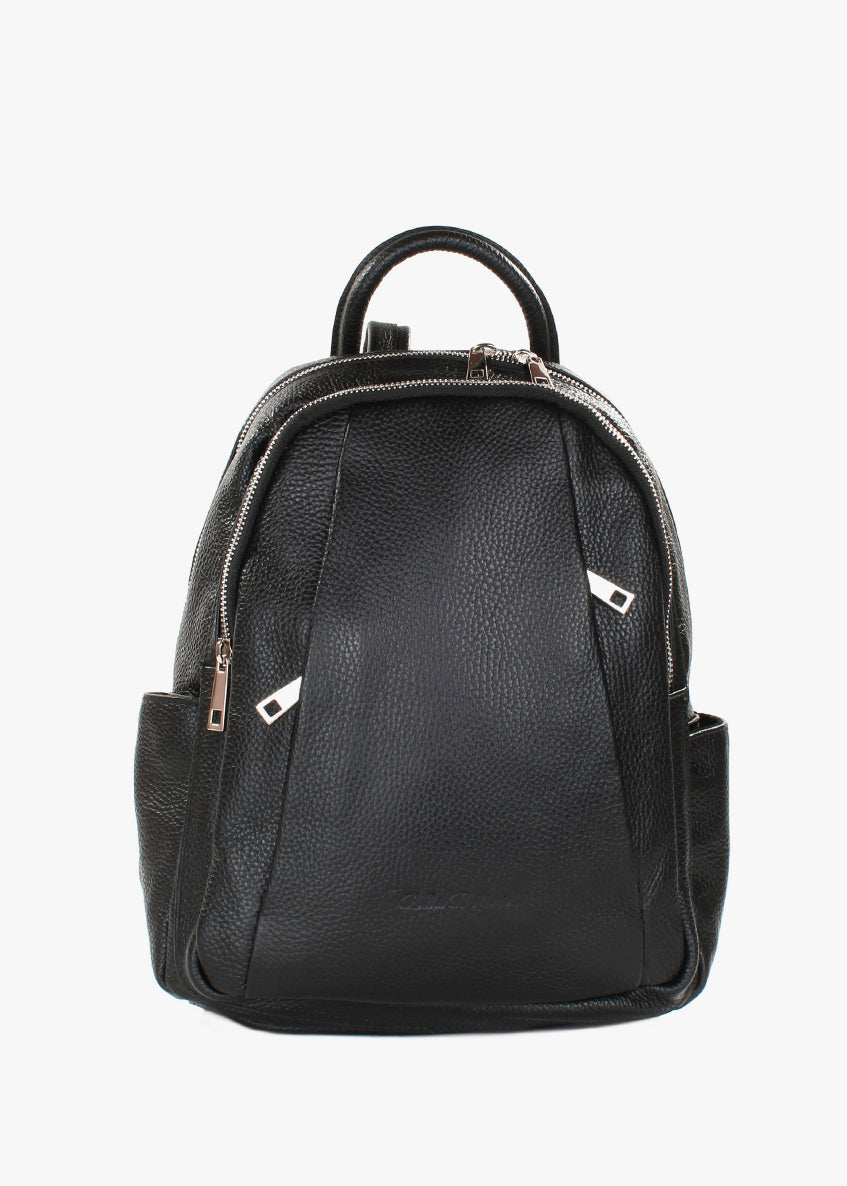 Mochila de piel italiana Negro 1619-05-32