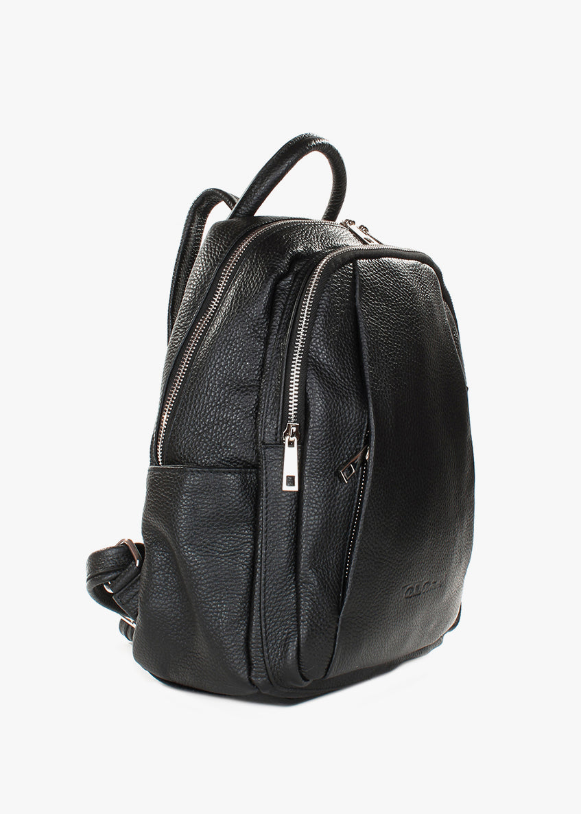 Mochila de piel italiana Negro 1619-05-32