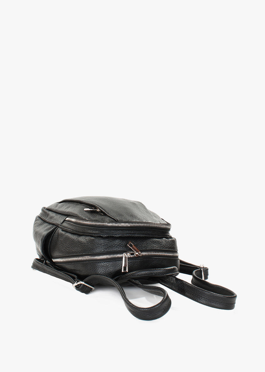 Mochila de piel italiana Negro 1619-05-32