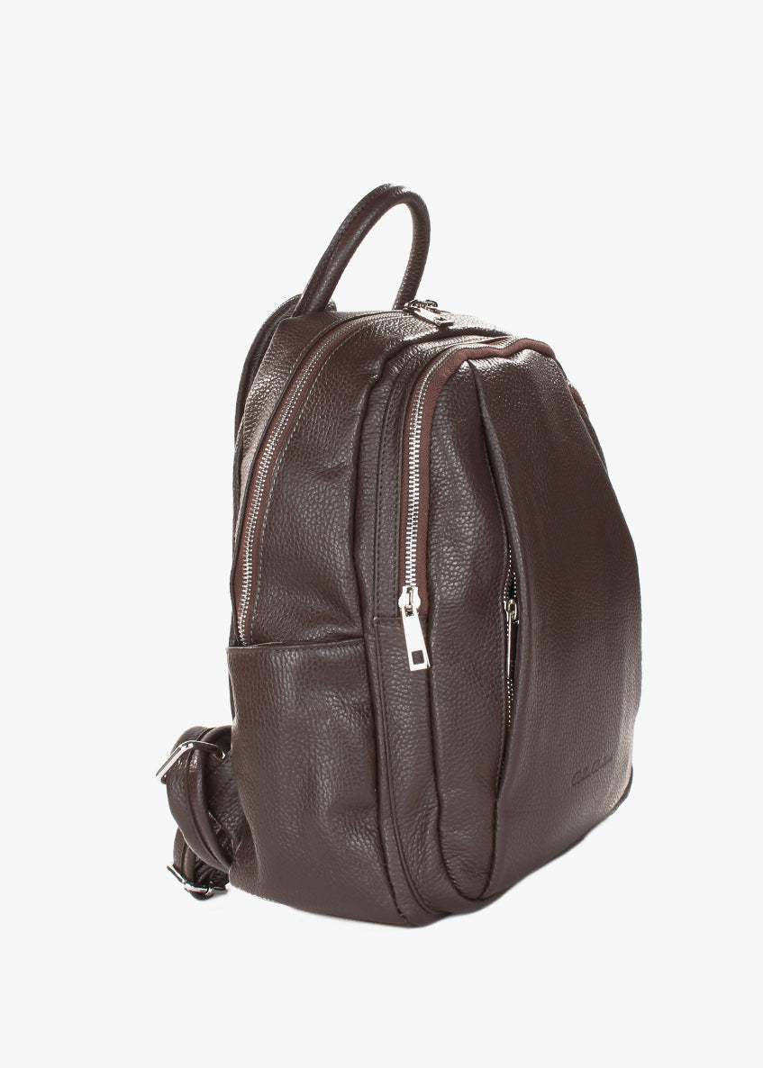 Mochila de piel italiana Marrón 1619-06-32