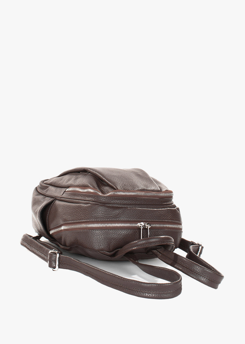 Mochila de piel italiana Marrón 1619-06-32