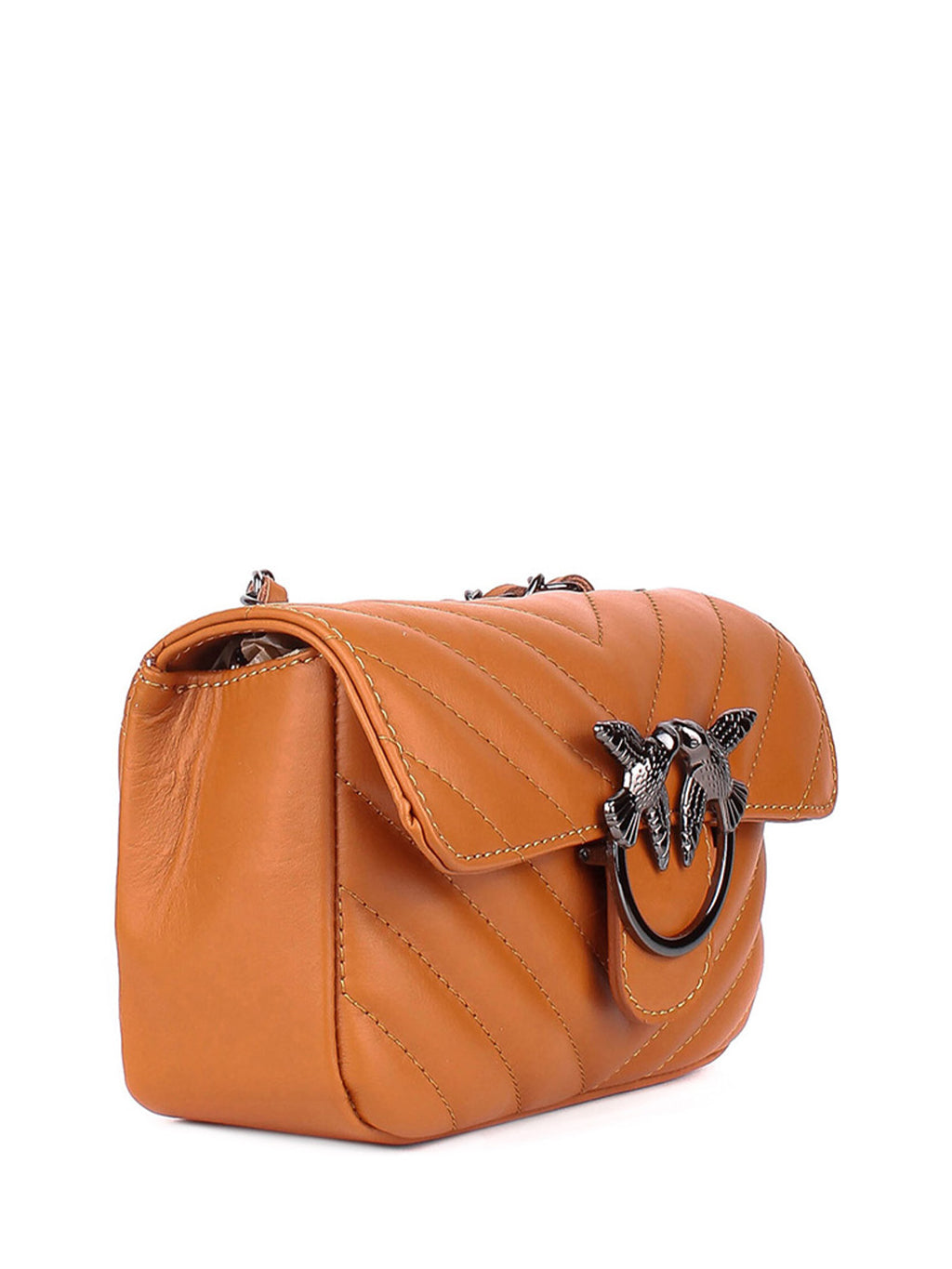 Bandolera de piel italiana Rojo 1295-45-37