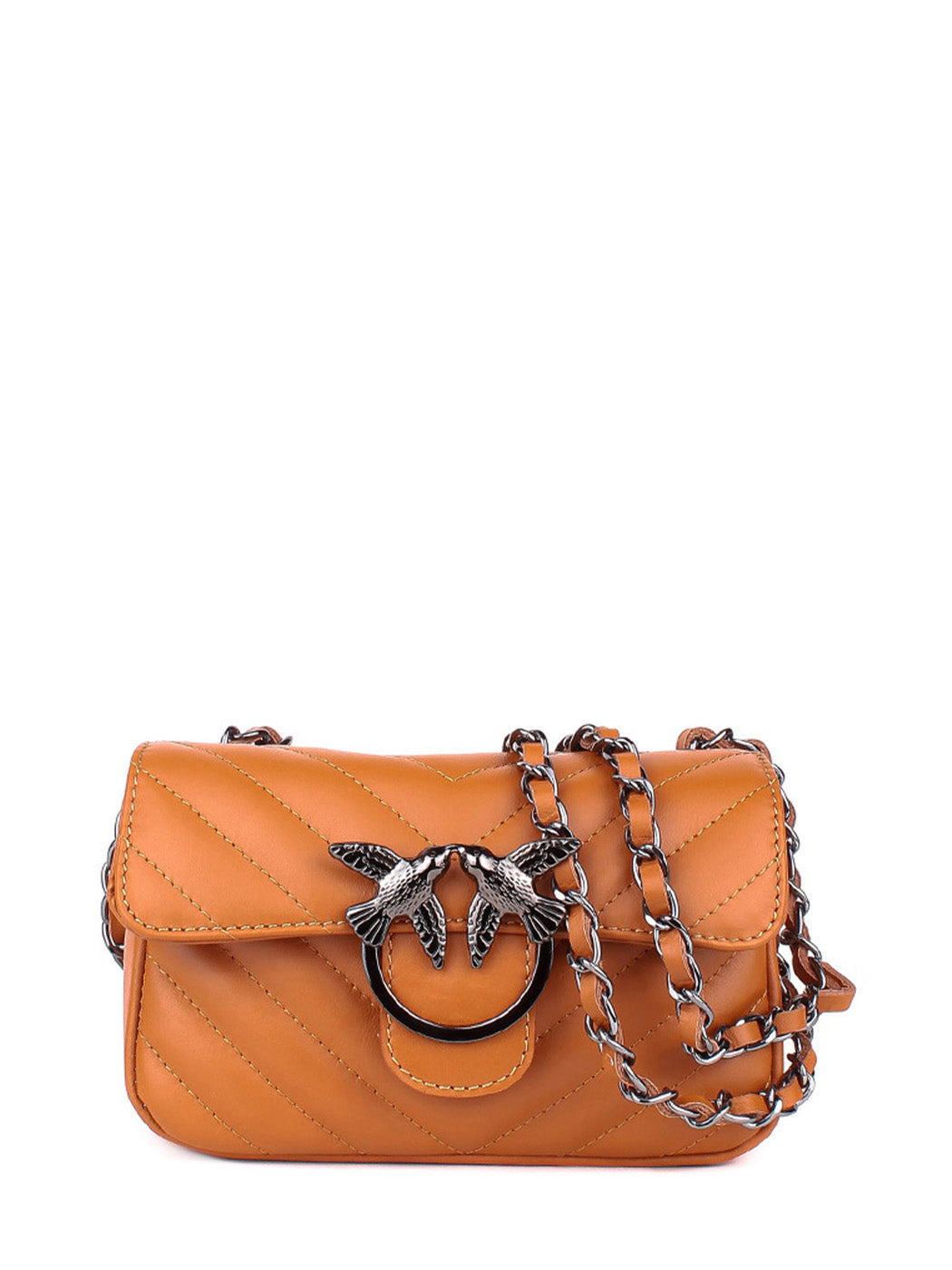 Bandolera de piel italiana Rojo 1295-45-37