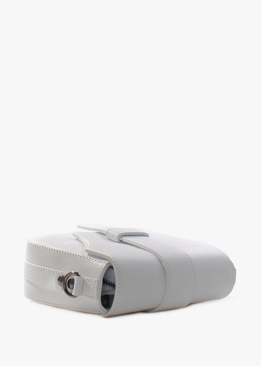 Bandolera de piel italiana Blanco 3080-16-32
