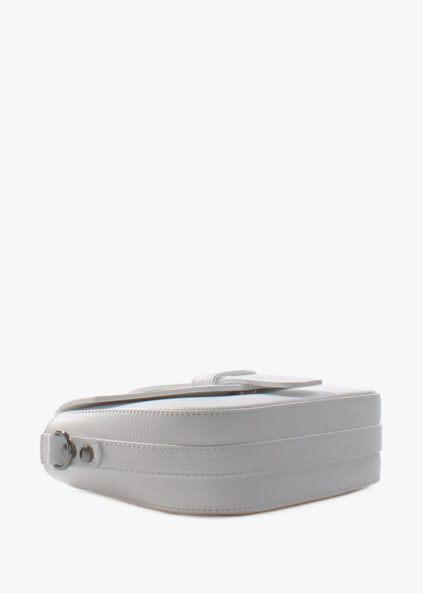 Bandolera de piel italiana Blanco 3080-16-32